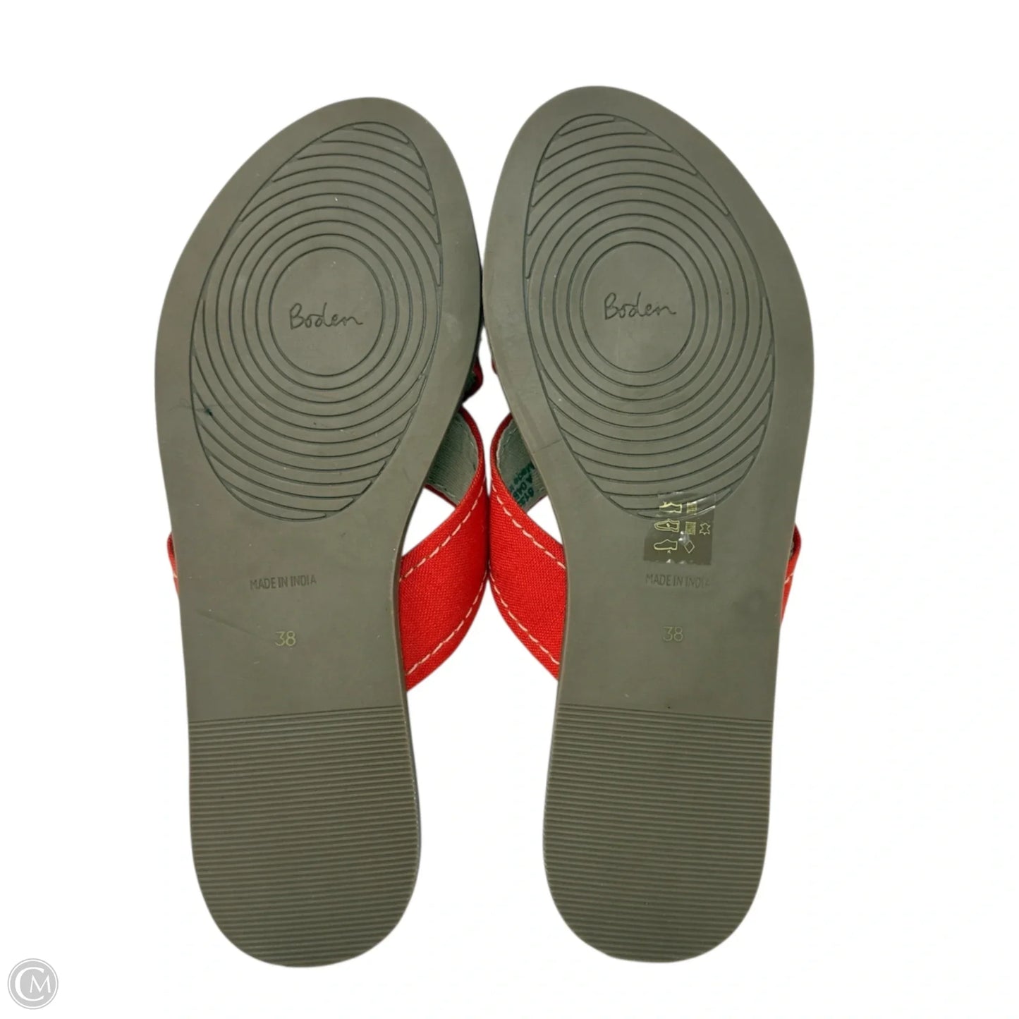 Lizzie Slide Sandals By Boden In Orange, Size: 8