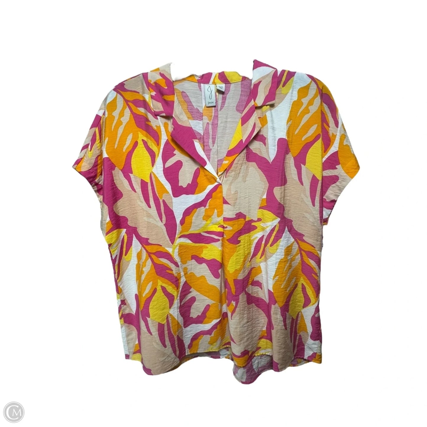 Top Short Sleeve By Joie In Multi-colored, Size: M