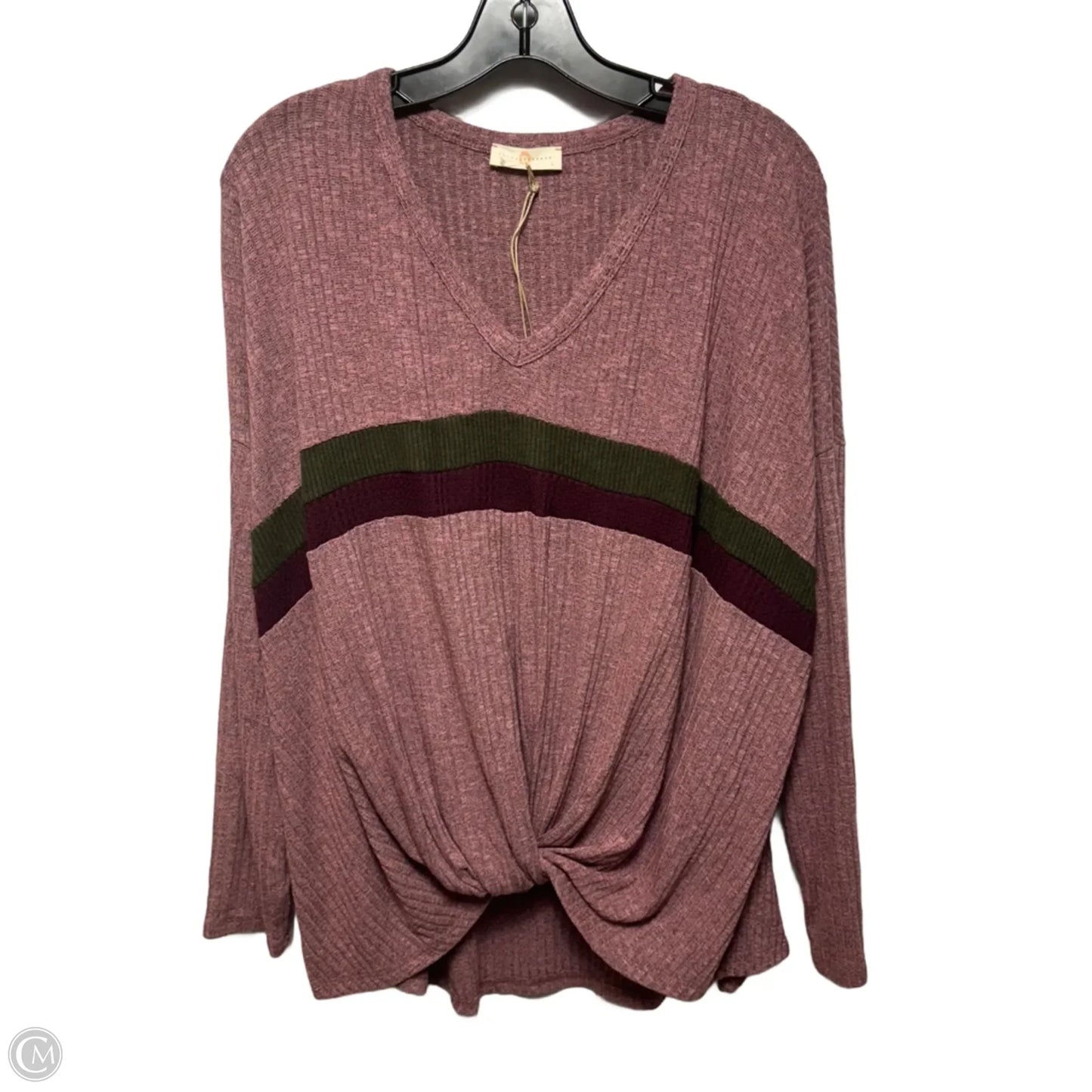Top Long Sleeve By Chrysanthemum In Multi-colored, Size: L