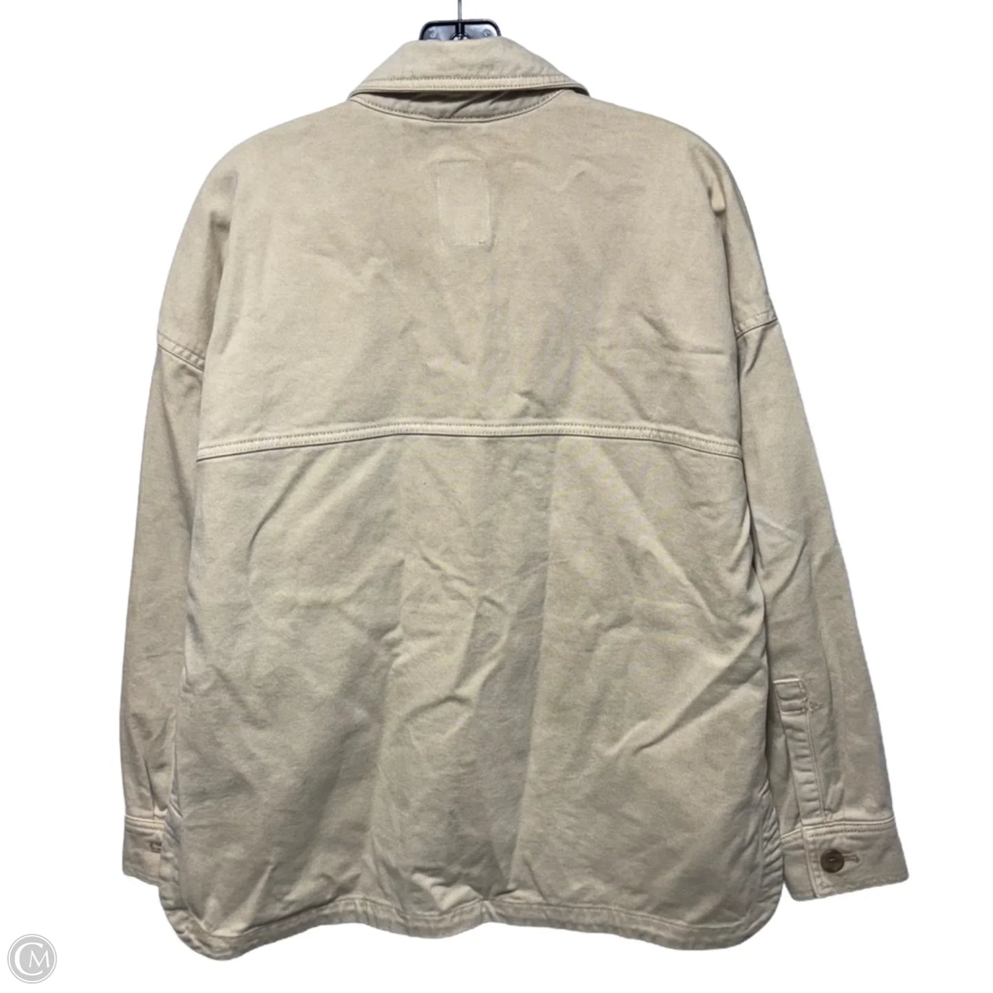 Jacket Denim By Gap In Cream, Size: M