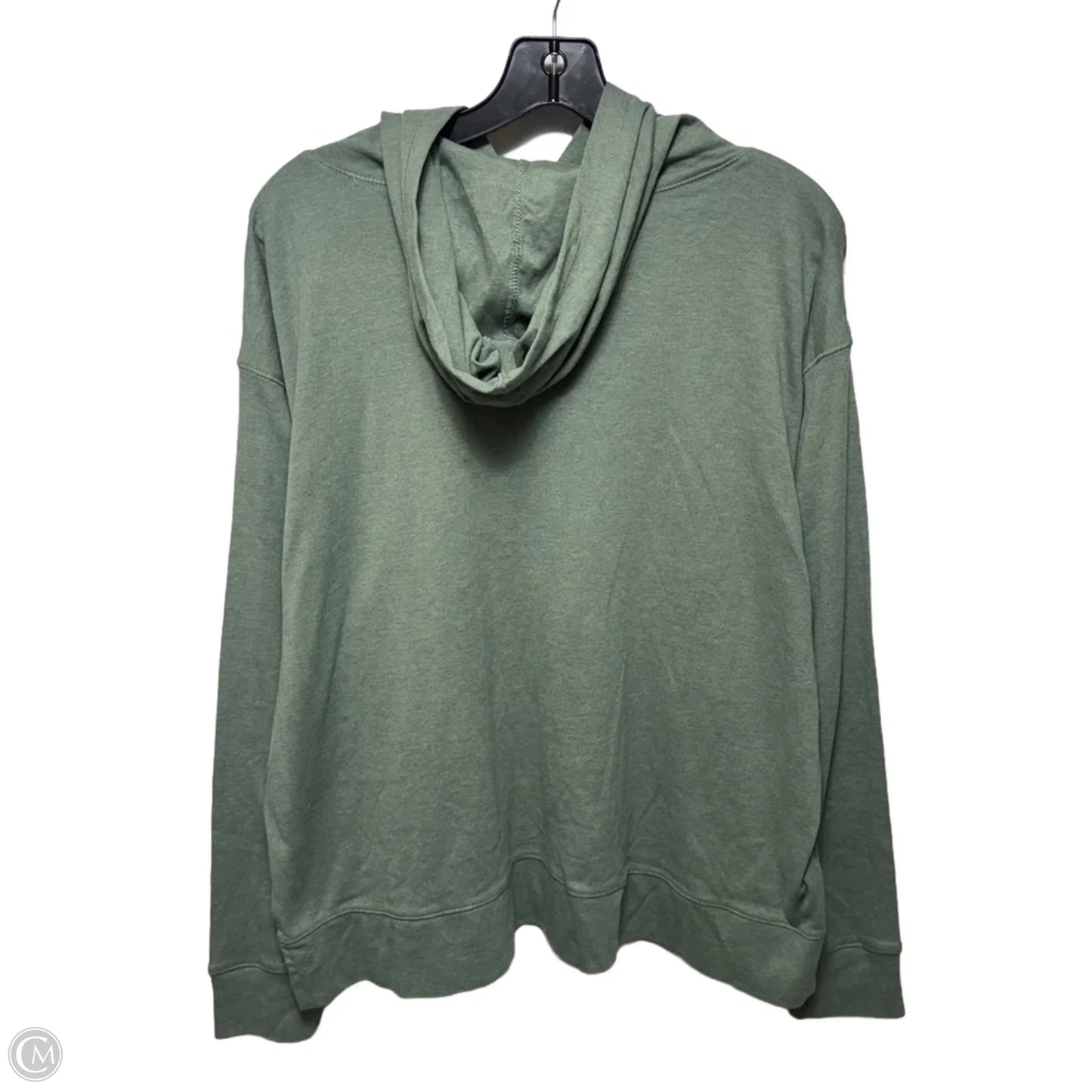 Athletic Top Long Sleeve Hoodie By Eddie Bauer In Green, Size: Xl