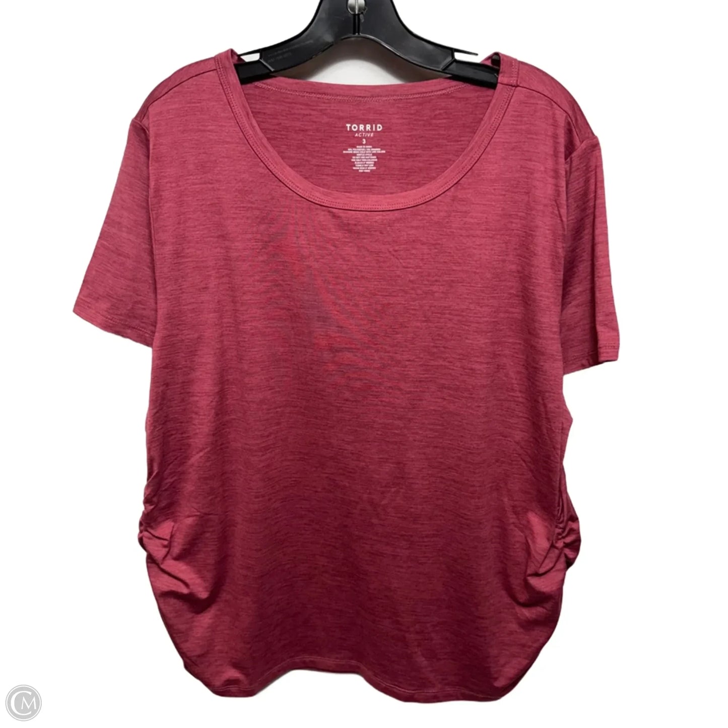 Super Soft Performance Jersey Athletic Top Short Sleeve By Torrid In Pink, Size: 3x