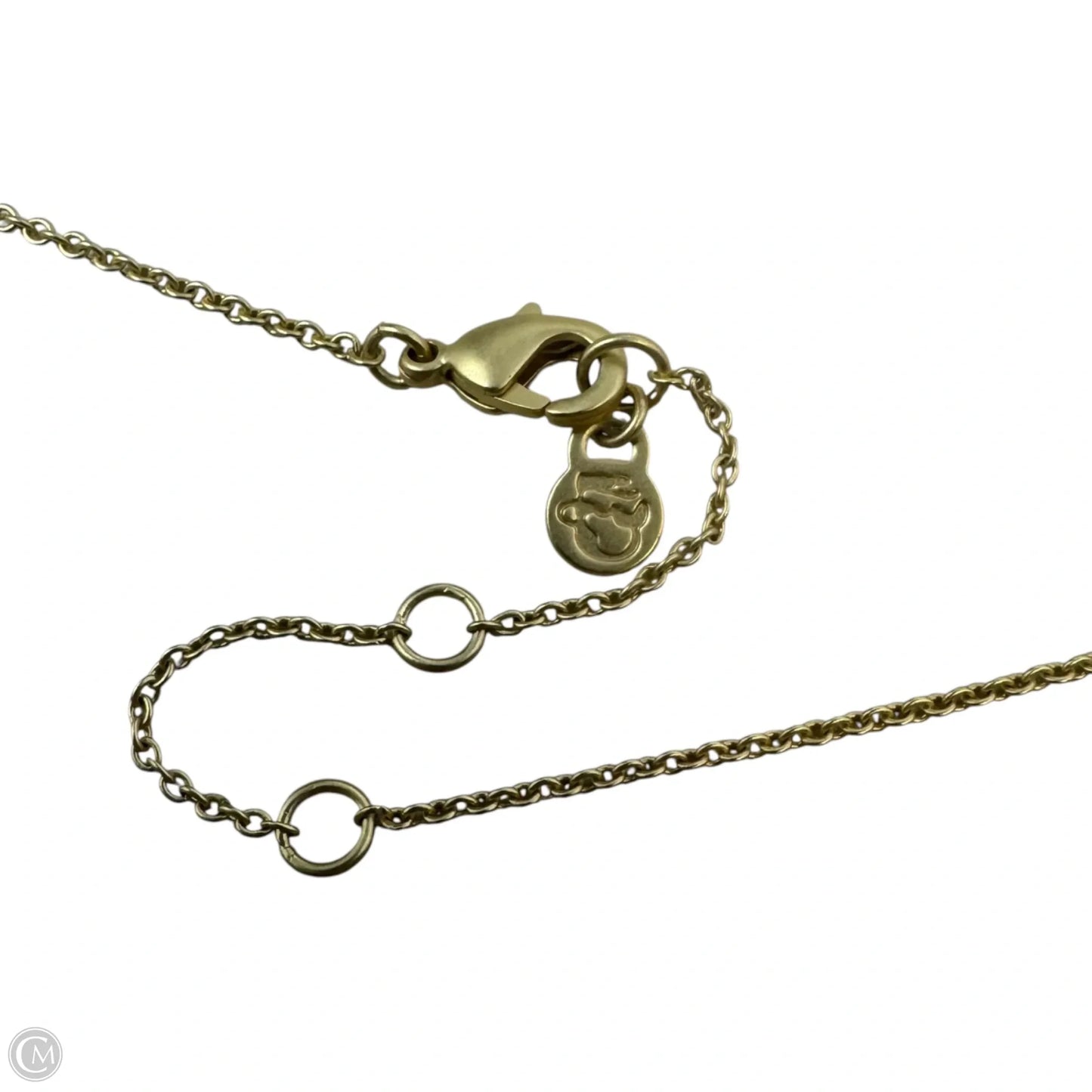Elephant Pendant CZ 18K Gold Plated Necklace By Spartina