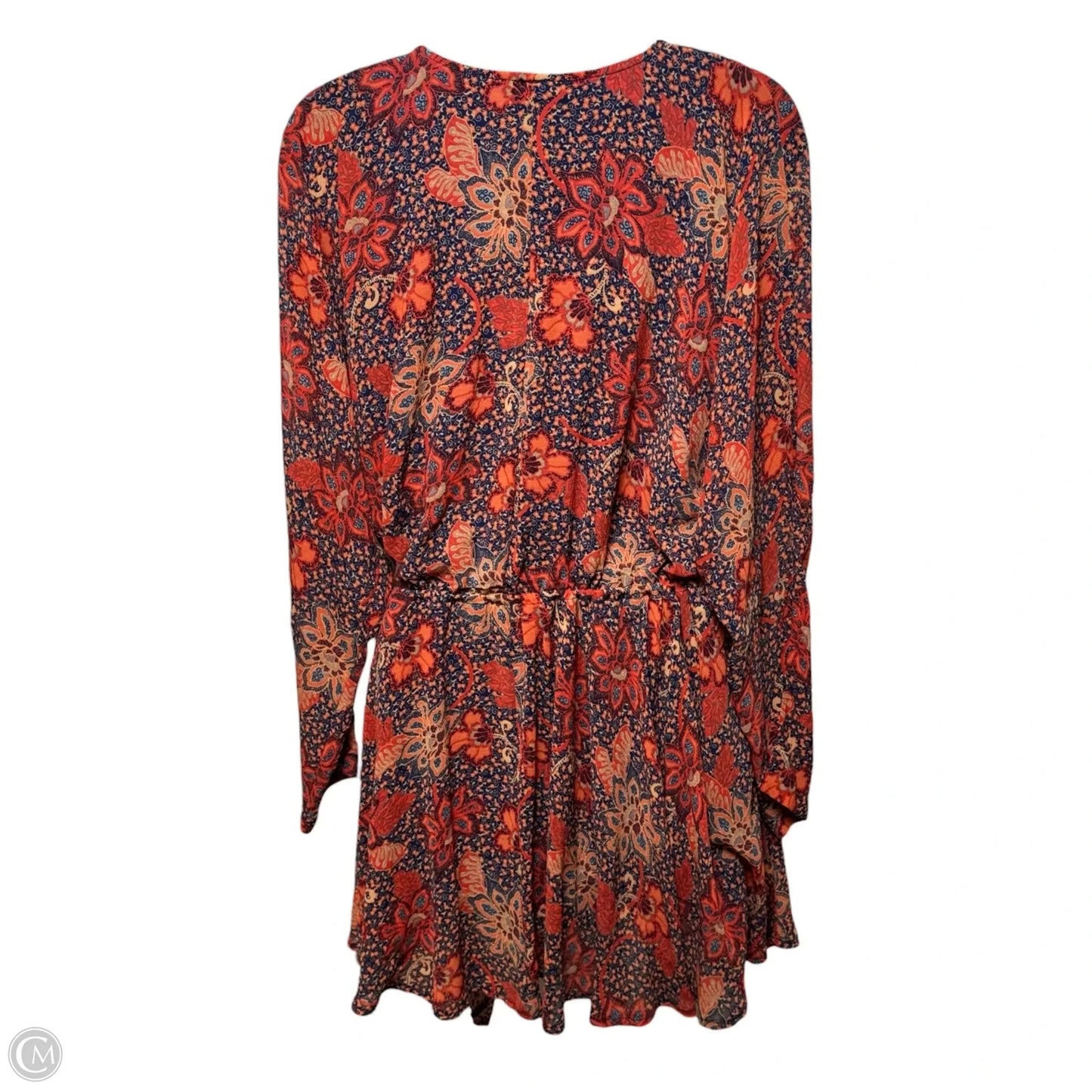 Teegan Floral Long Sleeve Minidress By Free People In Floral Print, Size: XS