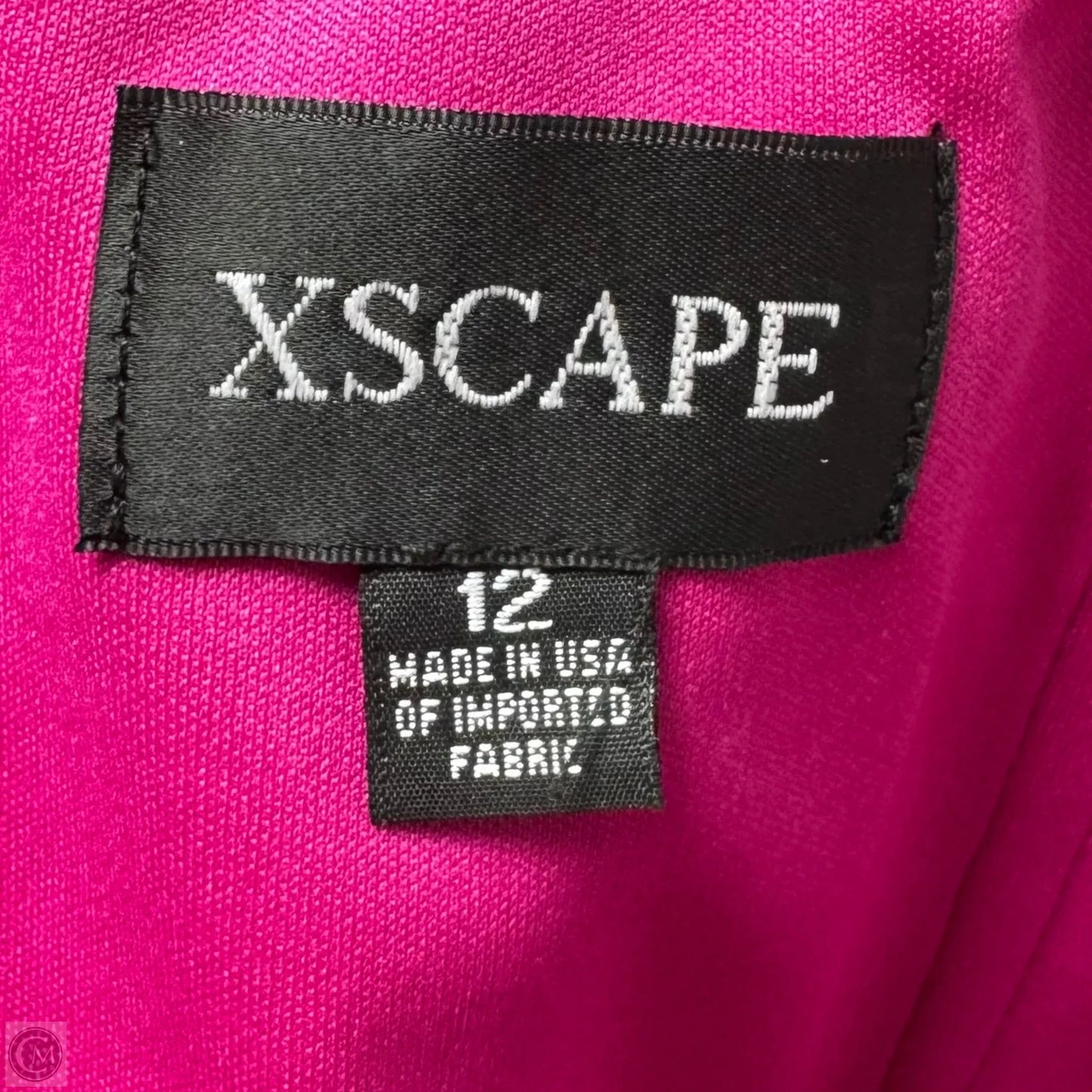 Molly Off Shoulder Dress Designer By Xscape In Pink, Size: 12
