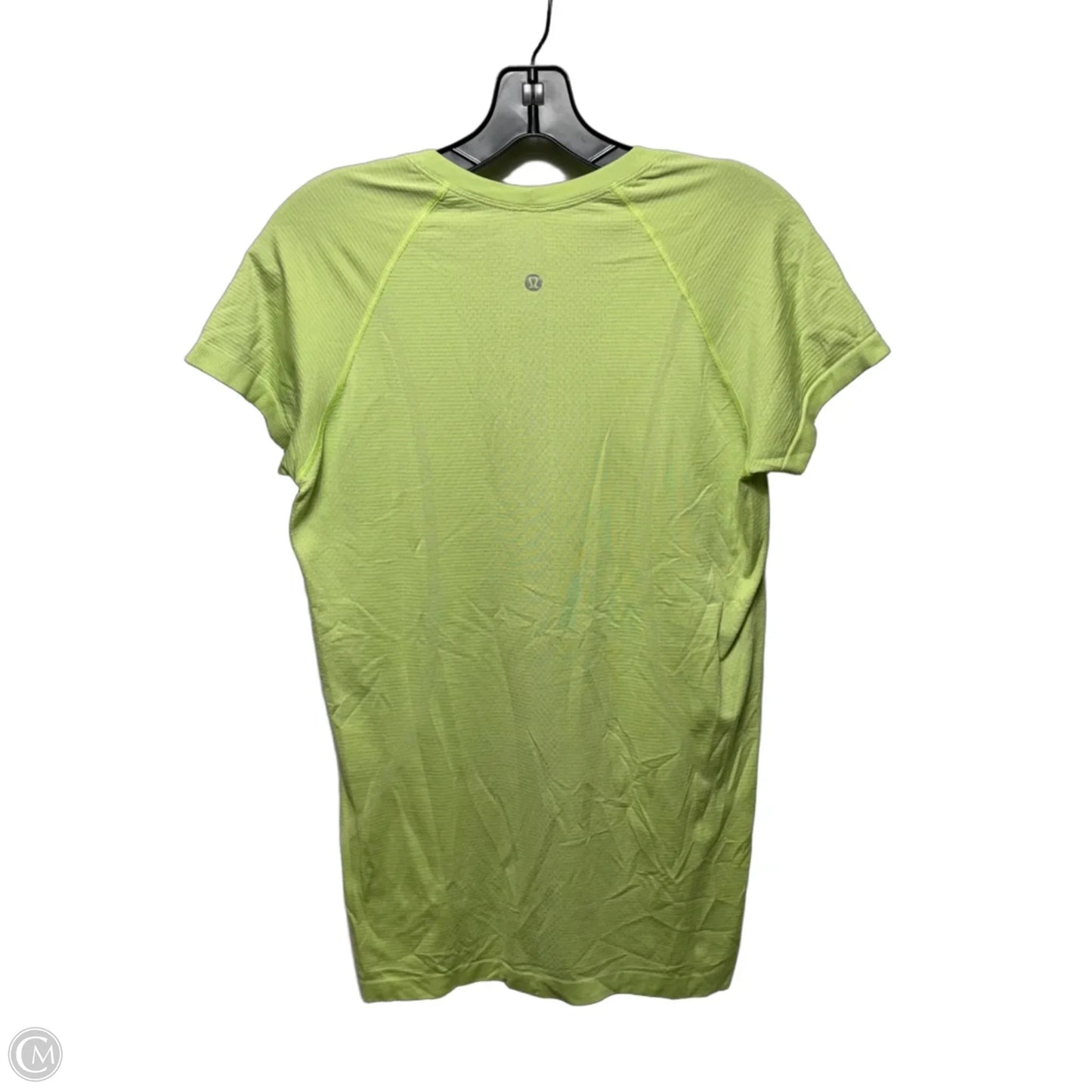 Athletic Top Short Sleeve By Lululemon In Green, Size: 10