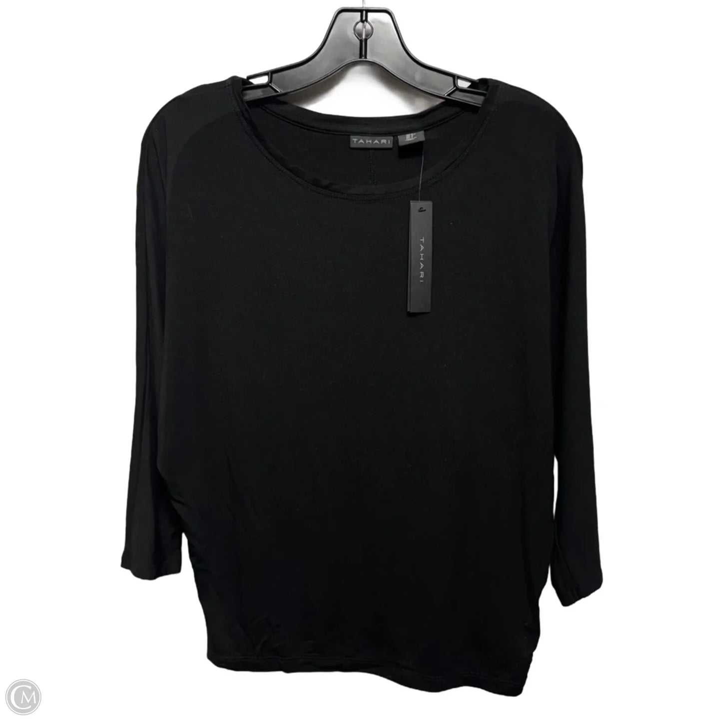 Top Long Sleeve By Tahari In Black, Size: S