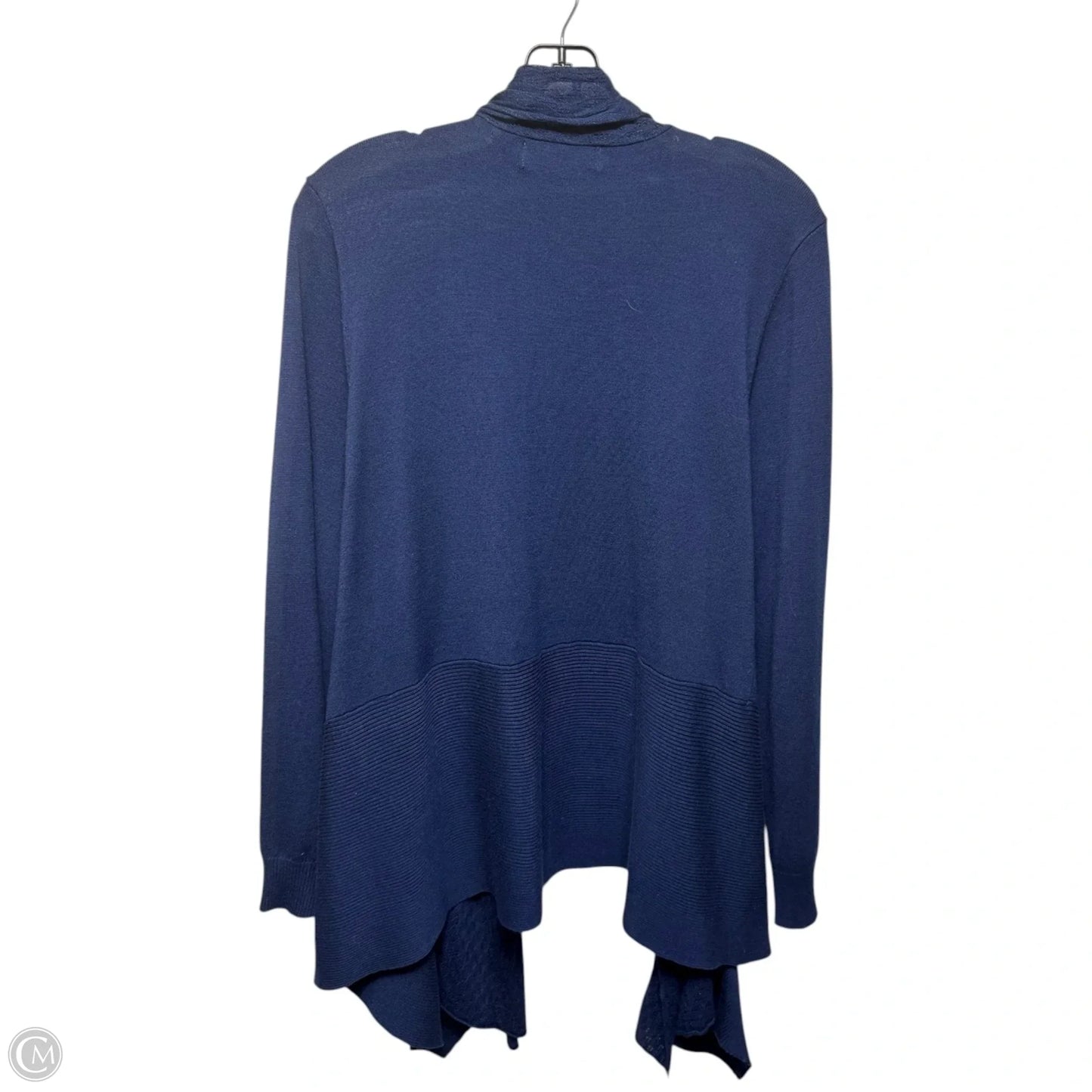 Sweater Cardigan By Karen Scott In Navy, Size: Xxl