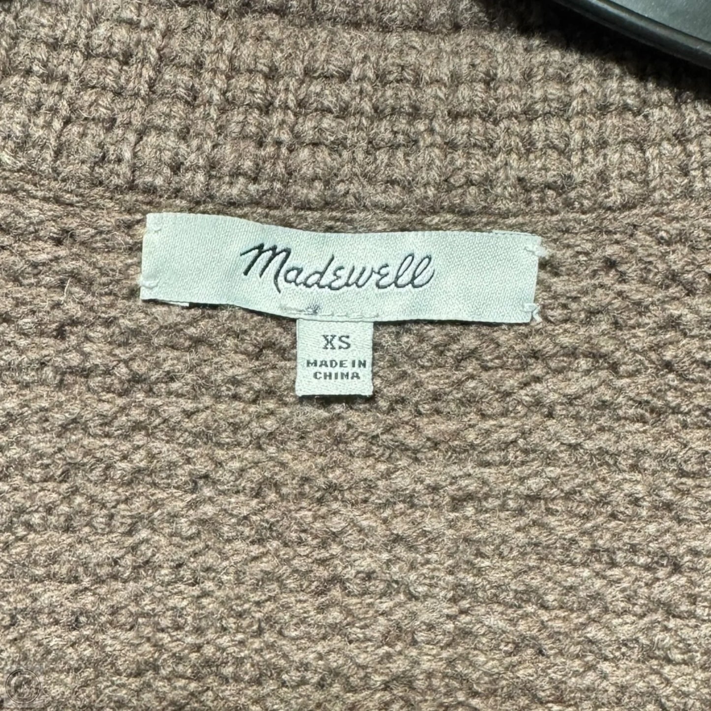 Merino Wool Blend Sweater Cardigan By Madewell In Brown, Size: Xs