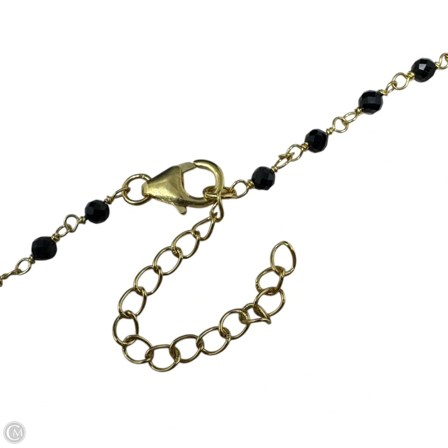 Heart Beaded Chain Necklace Sterling Silver