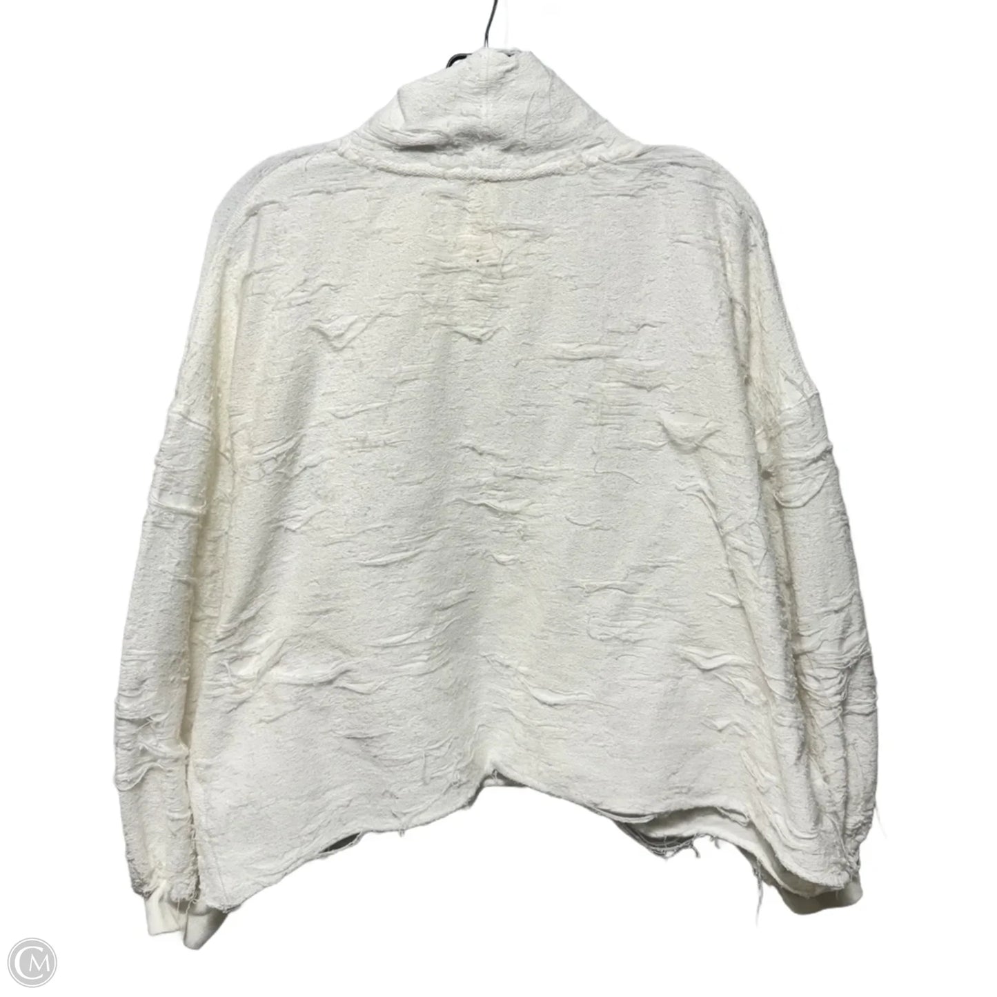 Distressed Sweater By Free People In White, Size: S