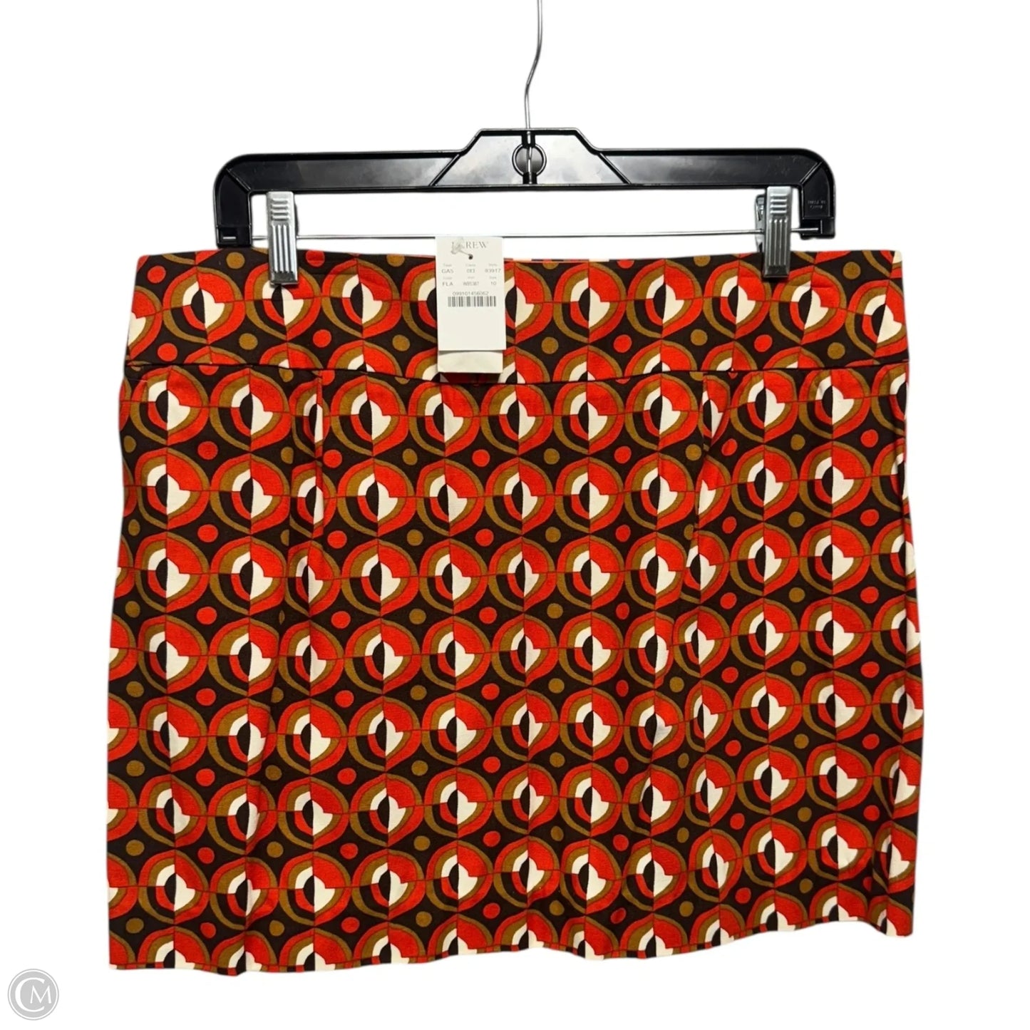 Cotton Skirt Mini & Short By J. Crew In Geometric Pattern, Size: 10