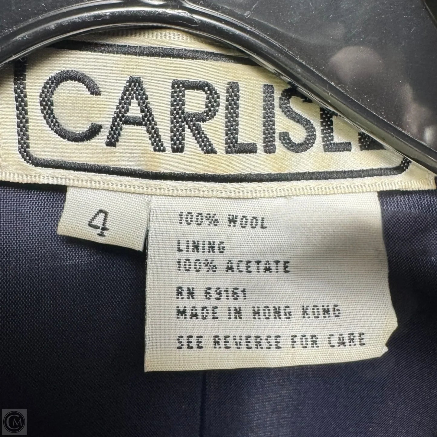 Vintage Faux Fur Trim Wool Jacket By Carlisle In Plaid Pattern, Size: 4