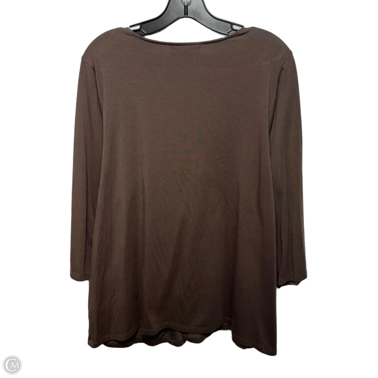 Top Long Sleeve By Lane Bryant In Brown, Size: 18/20