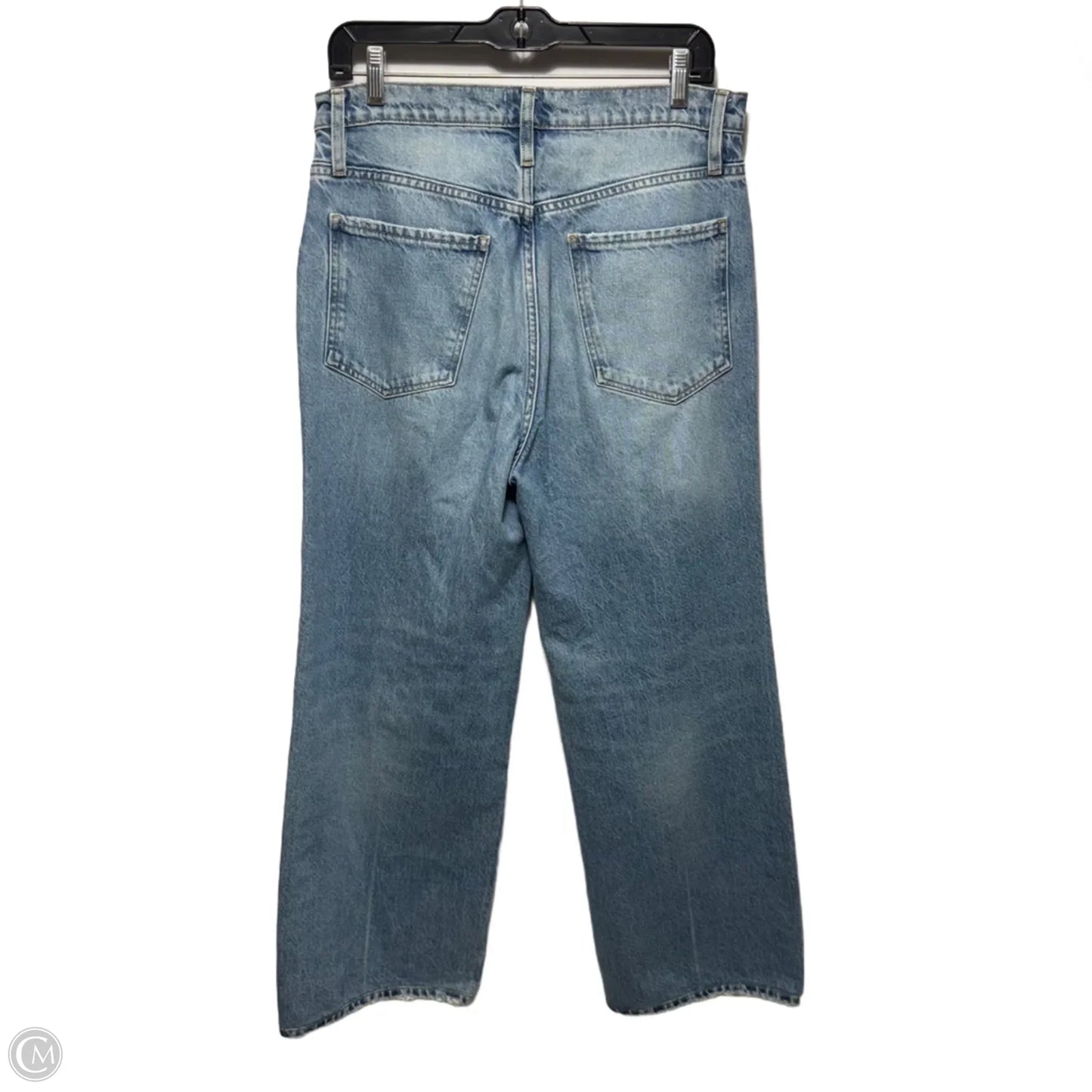 Le Jane Jeans Wide Leg By Frame In Blue Denim, Size: 8