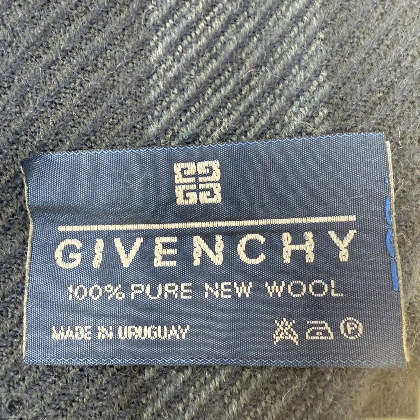 100% New Wool Fringed Muffler Luxury Designer By Givenchy