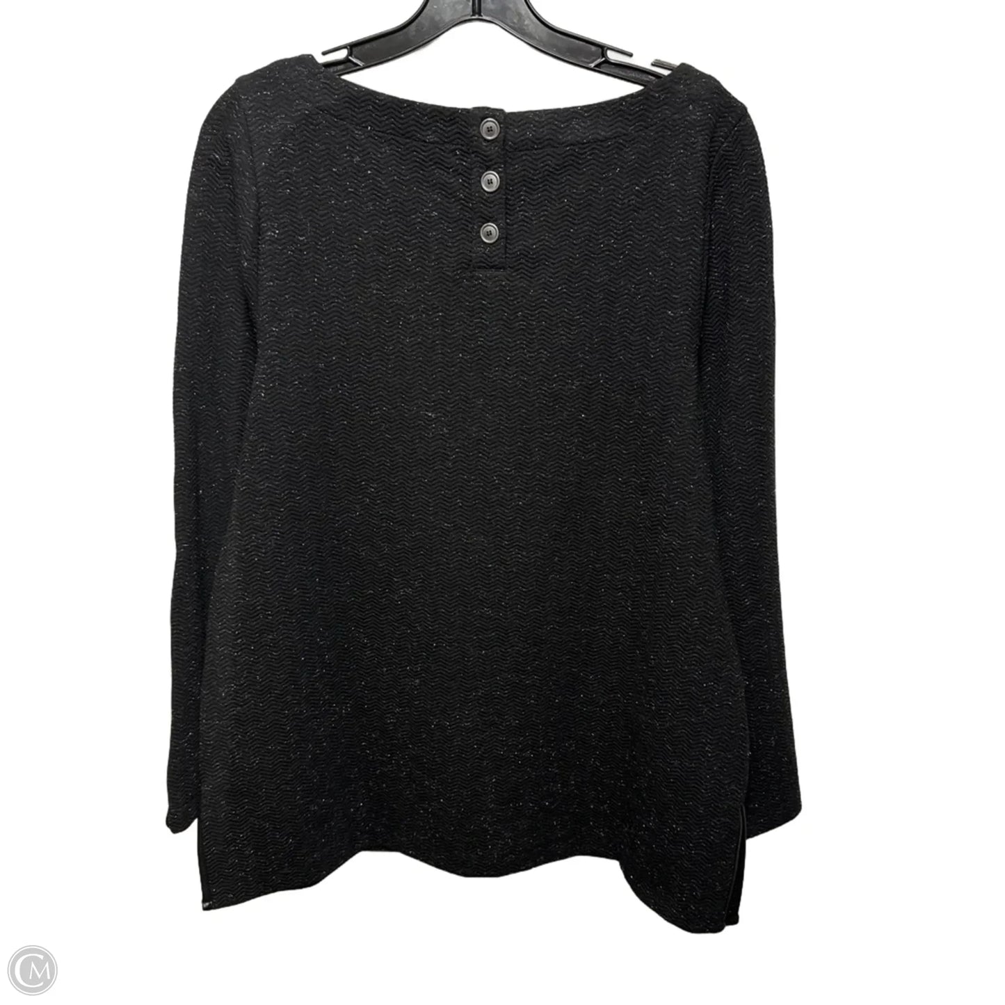 Top Long Sleeve By Soft Surroundings In Black, Size: M