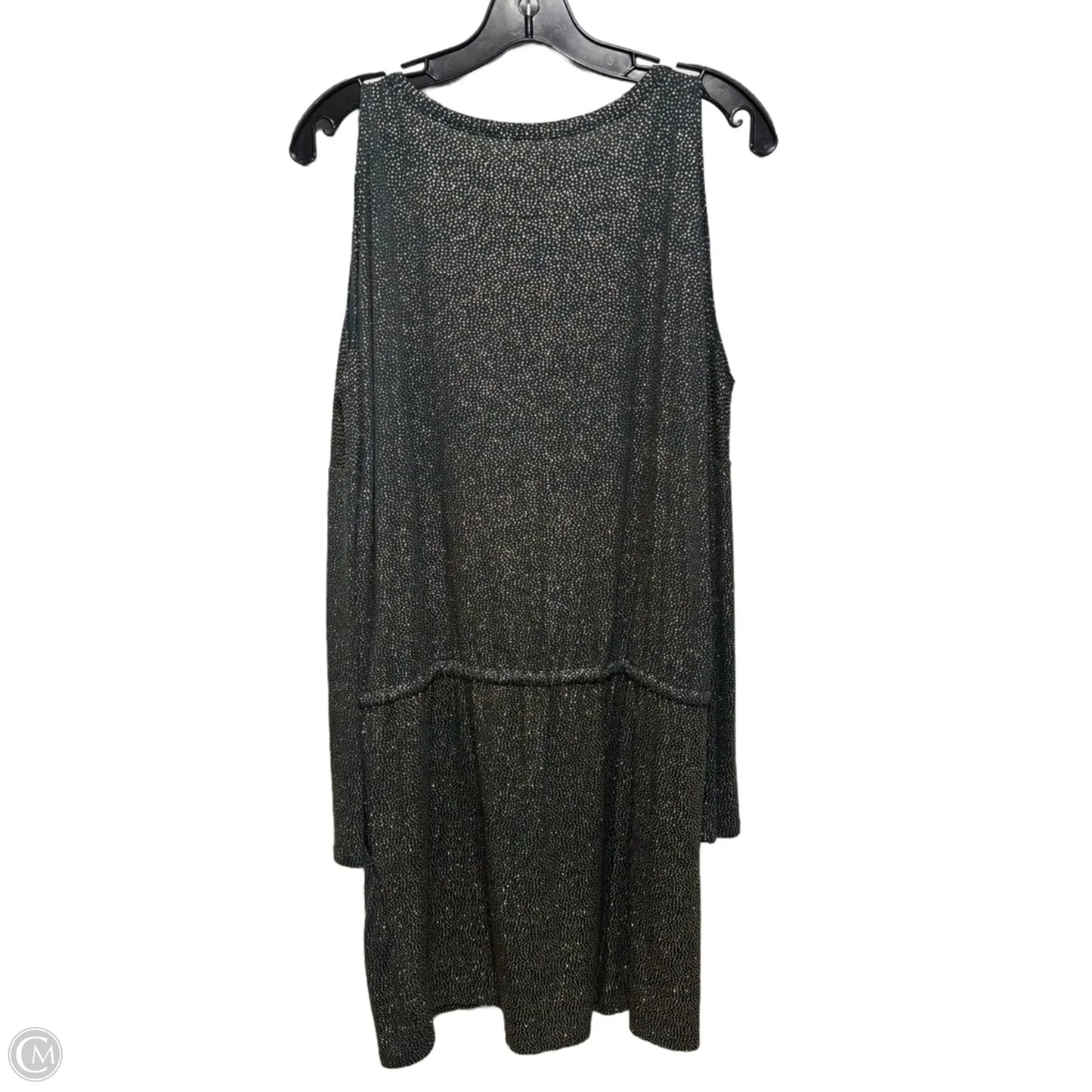 Cold Shoulder Dress Party Short By Chaser In Gold & Green, Size: S