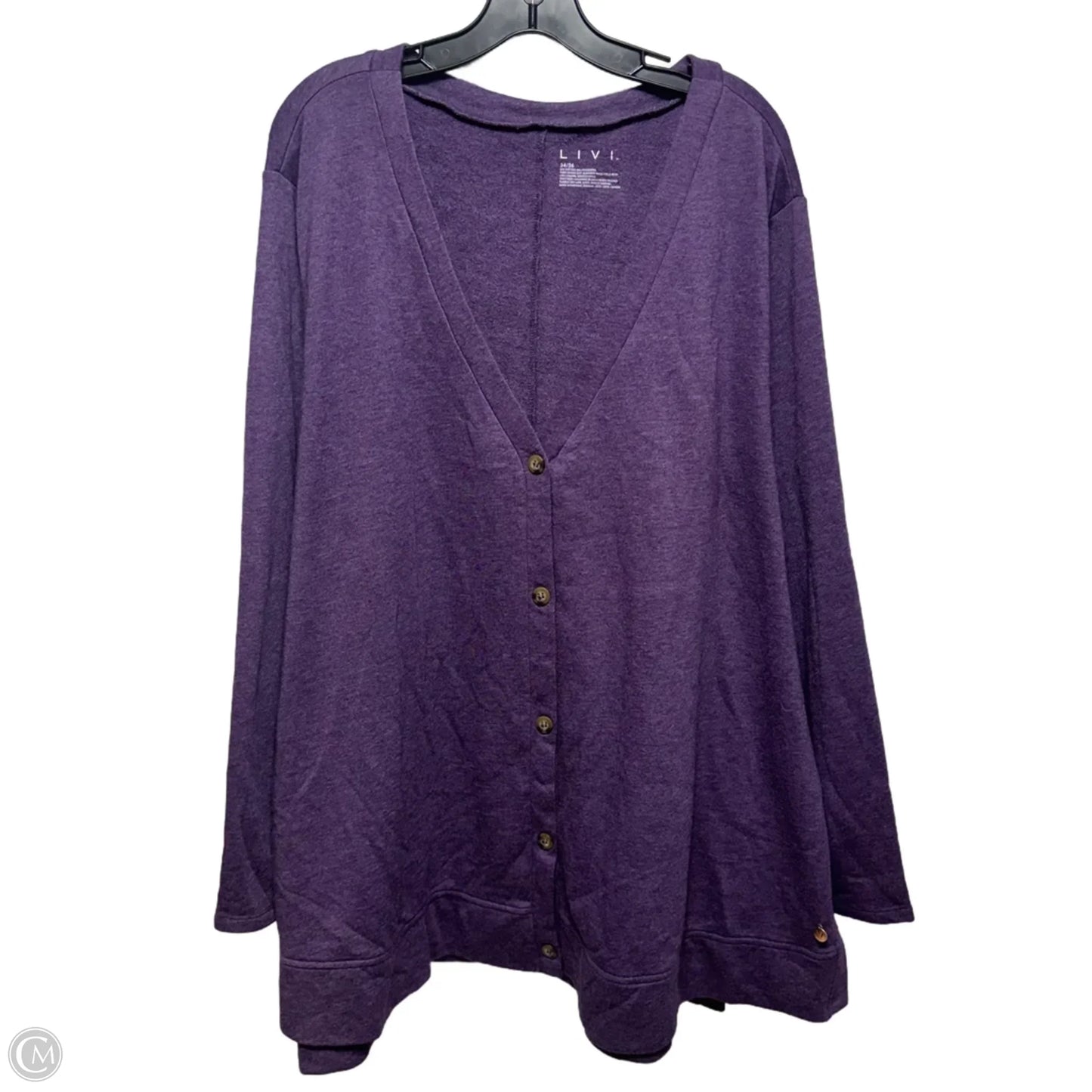 Cardigan By Livi Active In Purple Size: 34/36