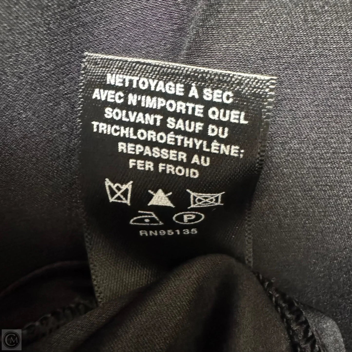 Silk Top Long Sleeve Designer By Lafayette 148 In Black & Silver, Size: S