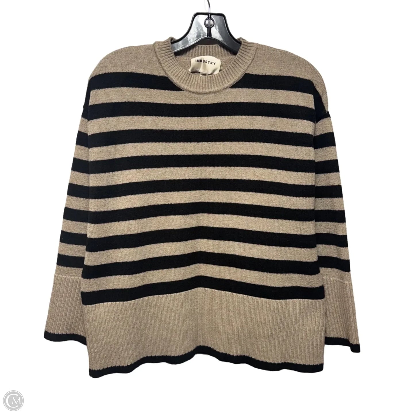 Sweater By Industry In Striped Pattern, Size: M