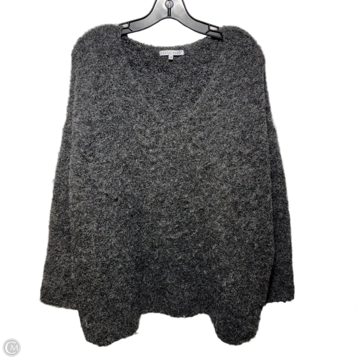 Oversized Sweater By Tempo Paris In Grey, Size: M