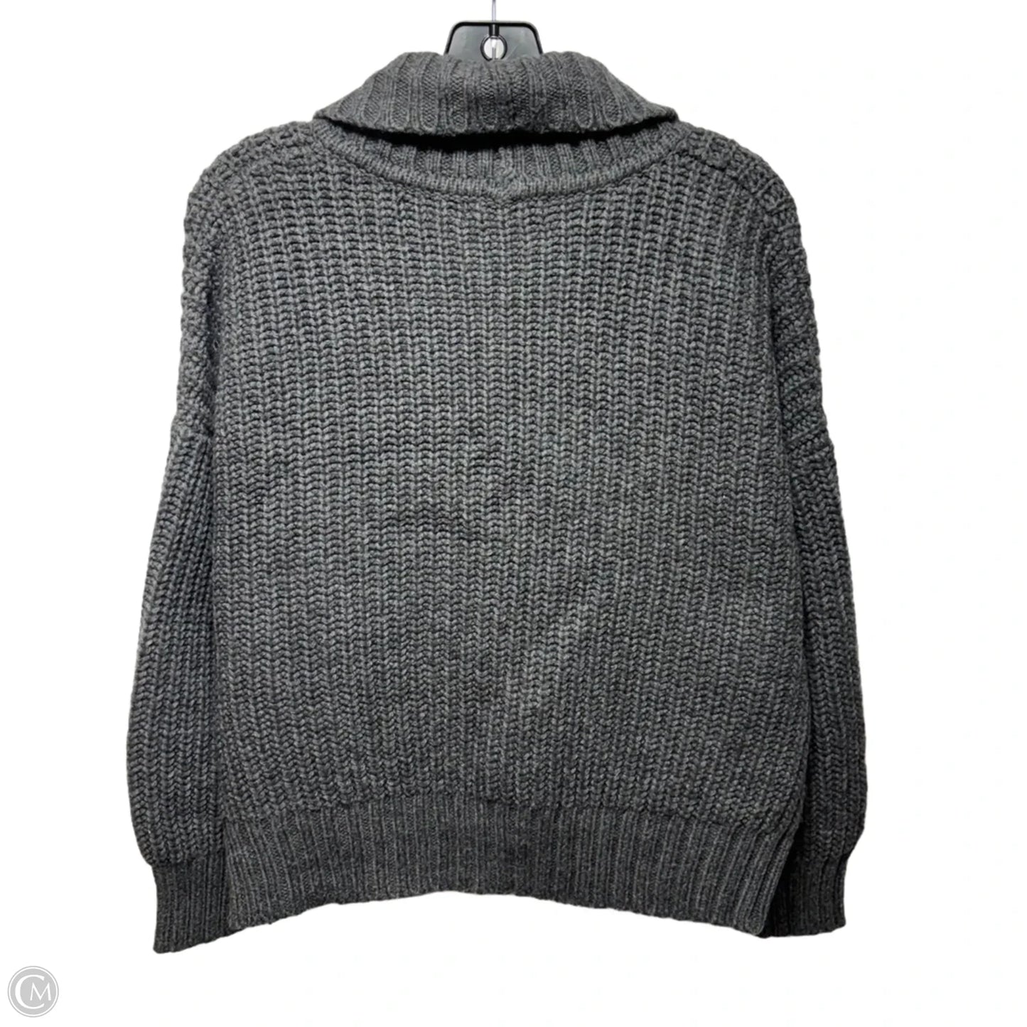 Sweater Cardigan By Anthropologie In Grey, Size: Lp