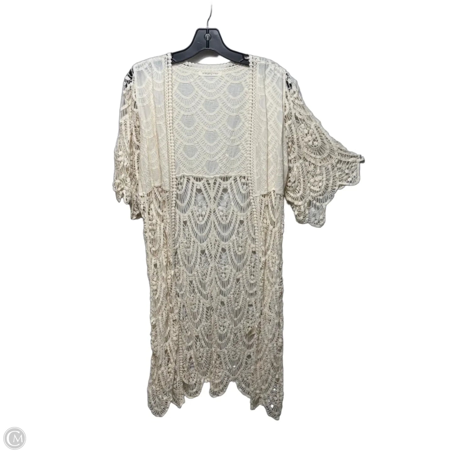 Kimono By Do Everything In Love In Cream, Size: Osfm