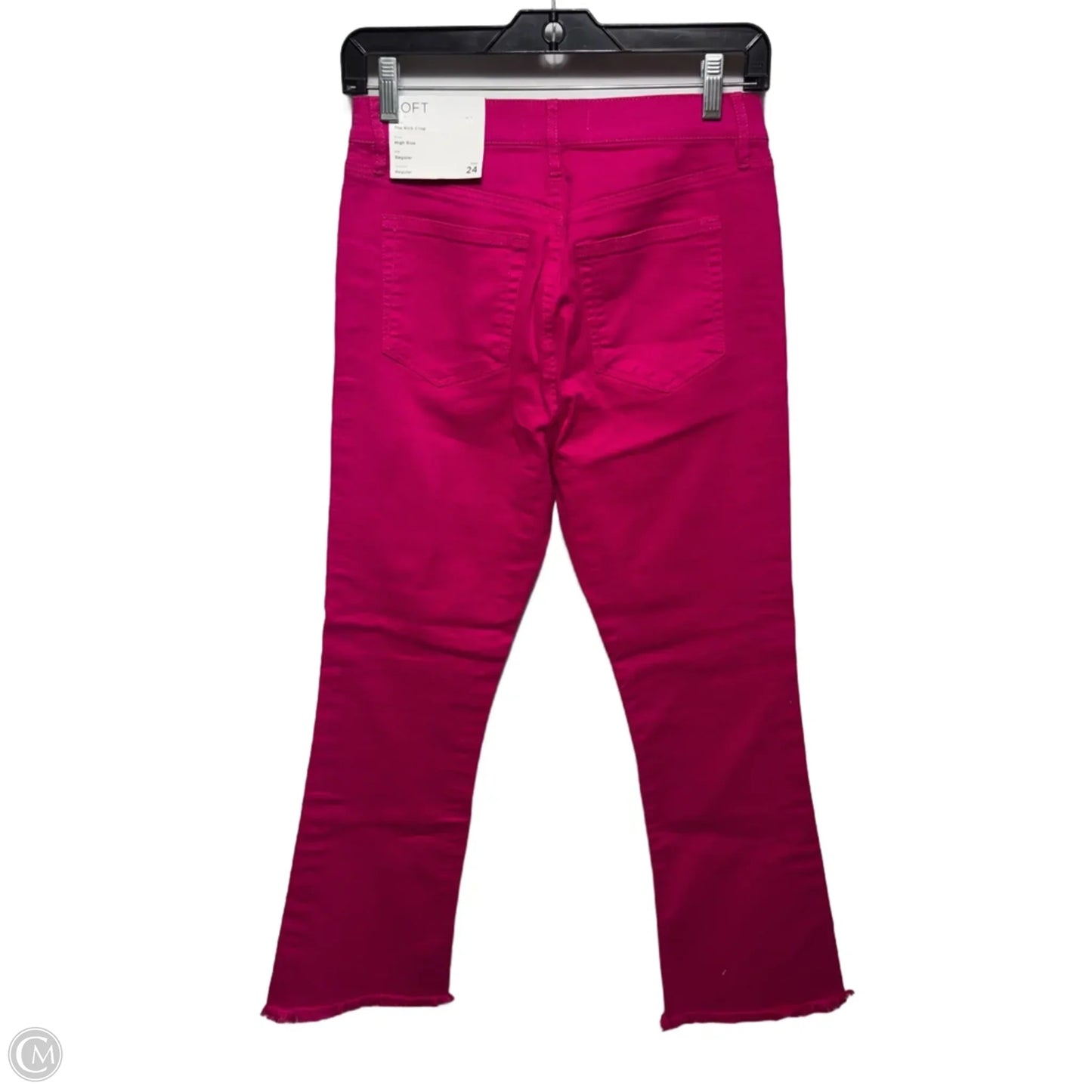The Kick Crop High Rise Regular fit Jeans By Loft In Pink, Size: 0