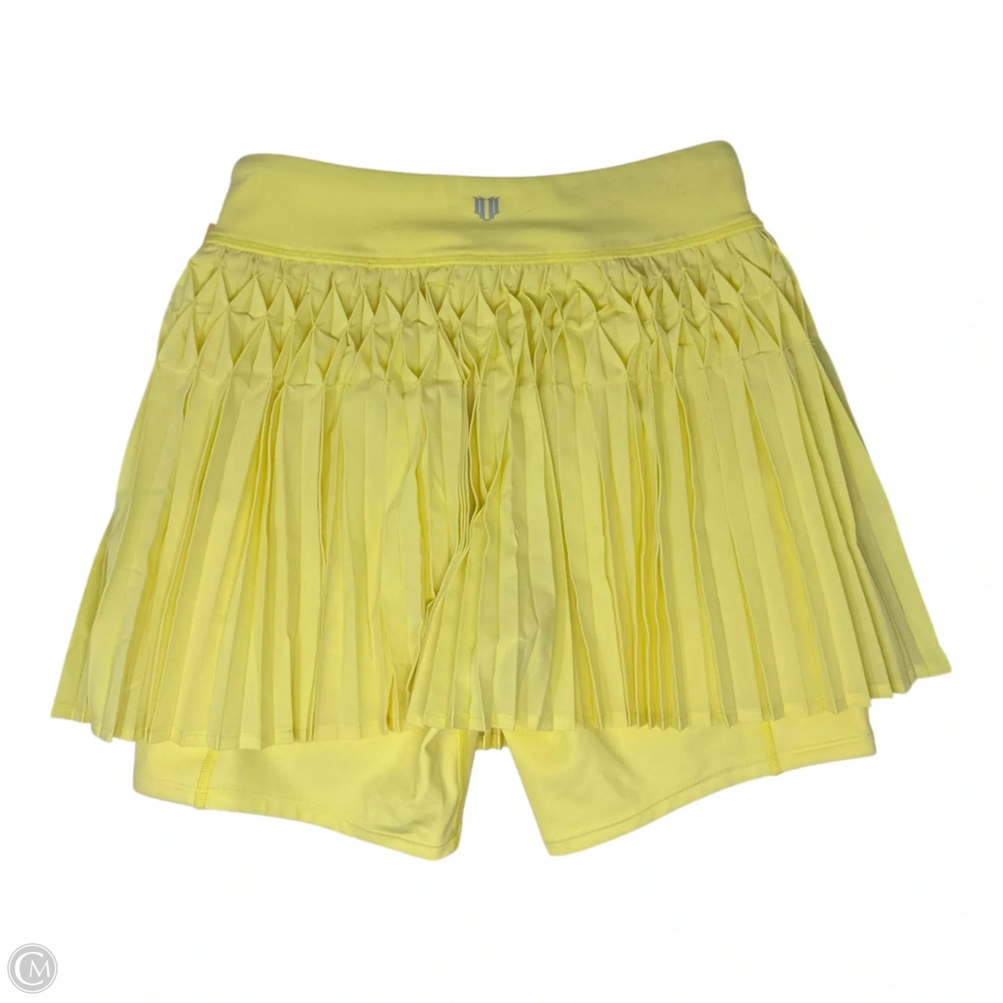 Kudos Pleated Athletic Skirt By Eleven In Yellow, Size: Xs