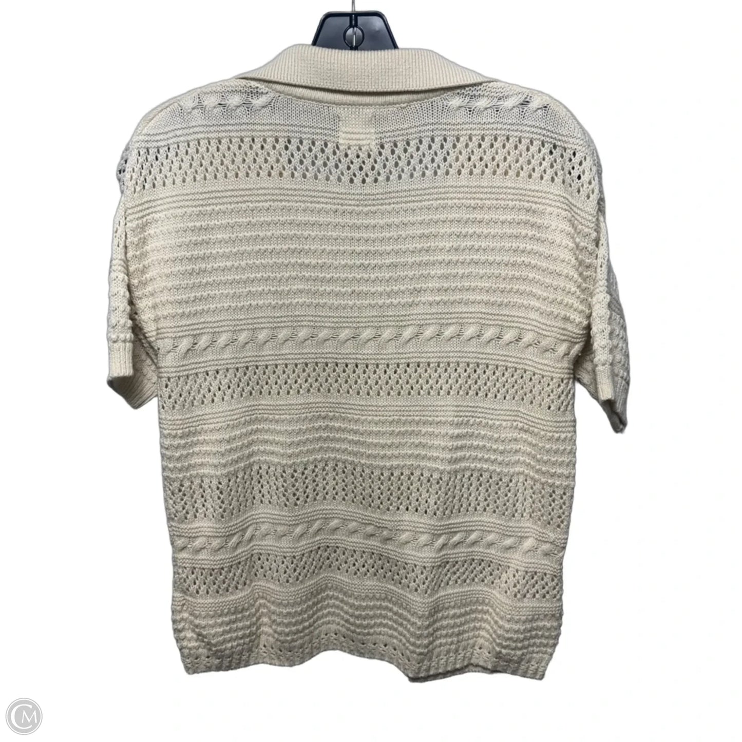 Sweater Short Sleeve By Joie In Cream, Size: M