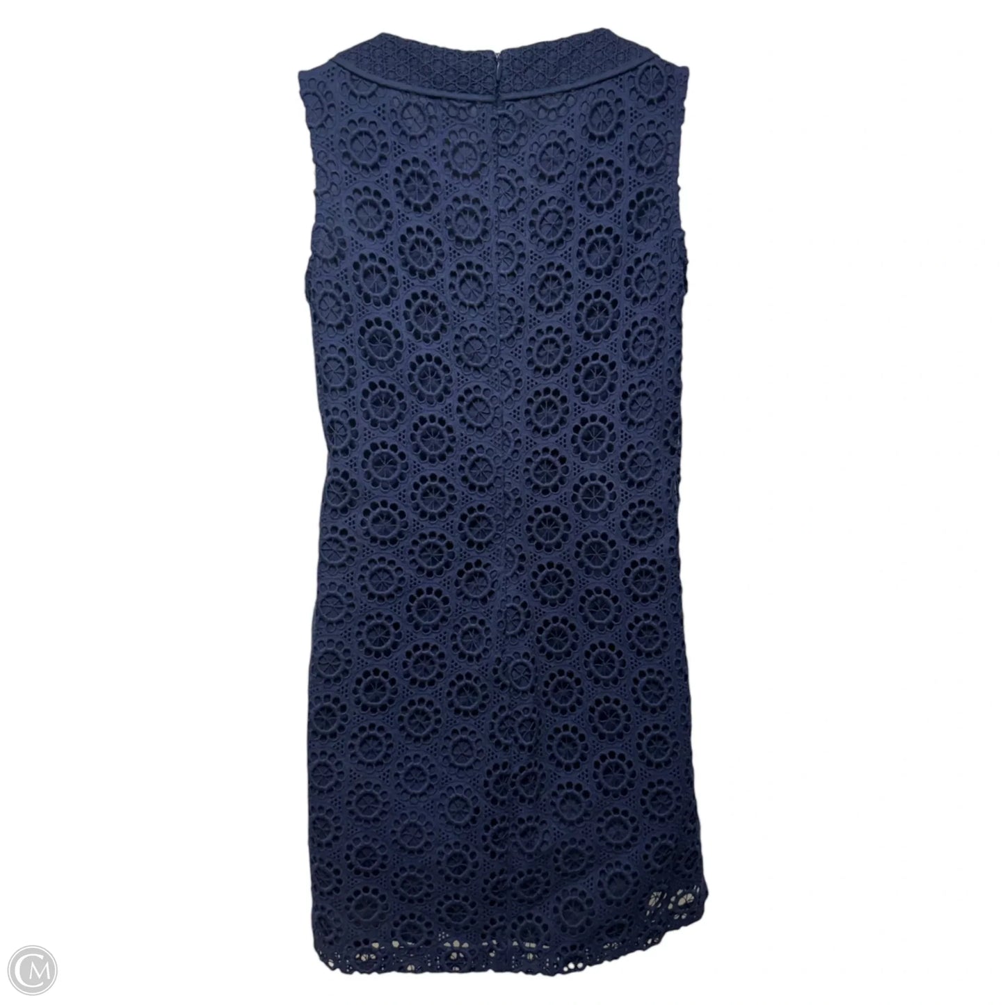 Maple Sleeveless Eyelet Cotton Shift Dress By Trina Turk In Navy, Size: 8