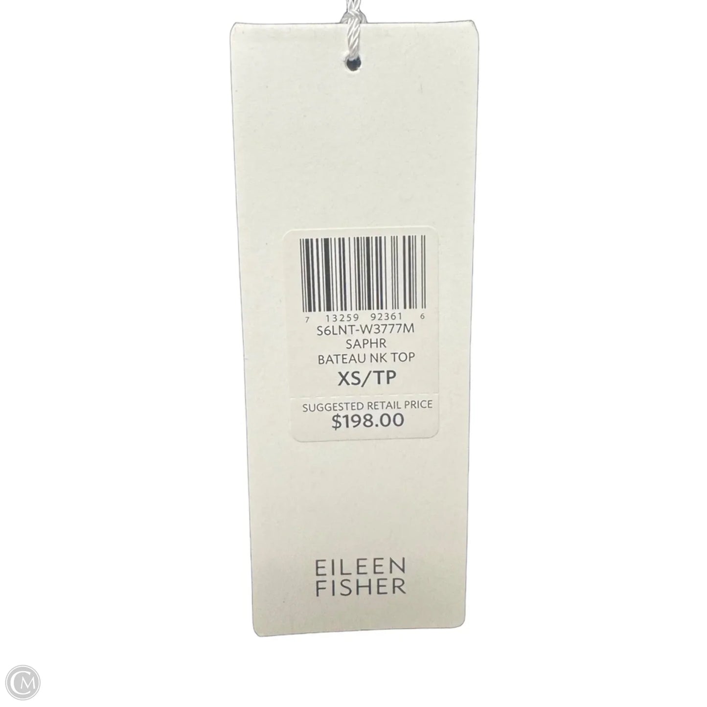 Linen Blend Bateau Neck Sweater By Eileen Fisher In Sapphire, Size: Xs