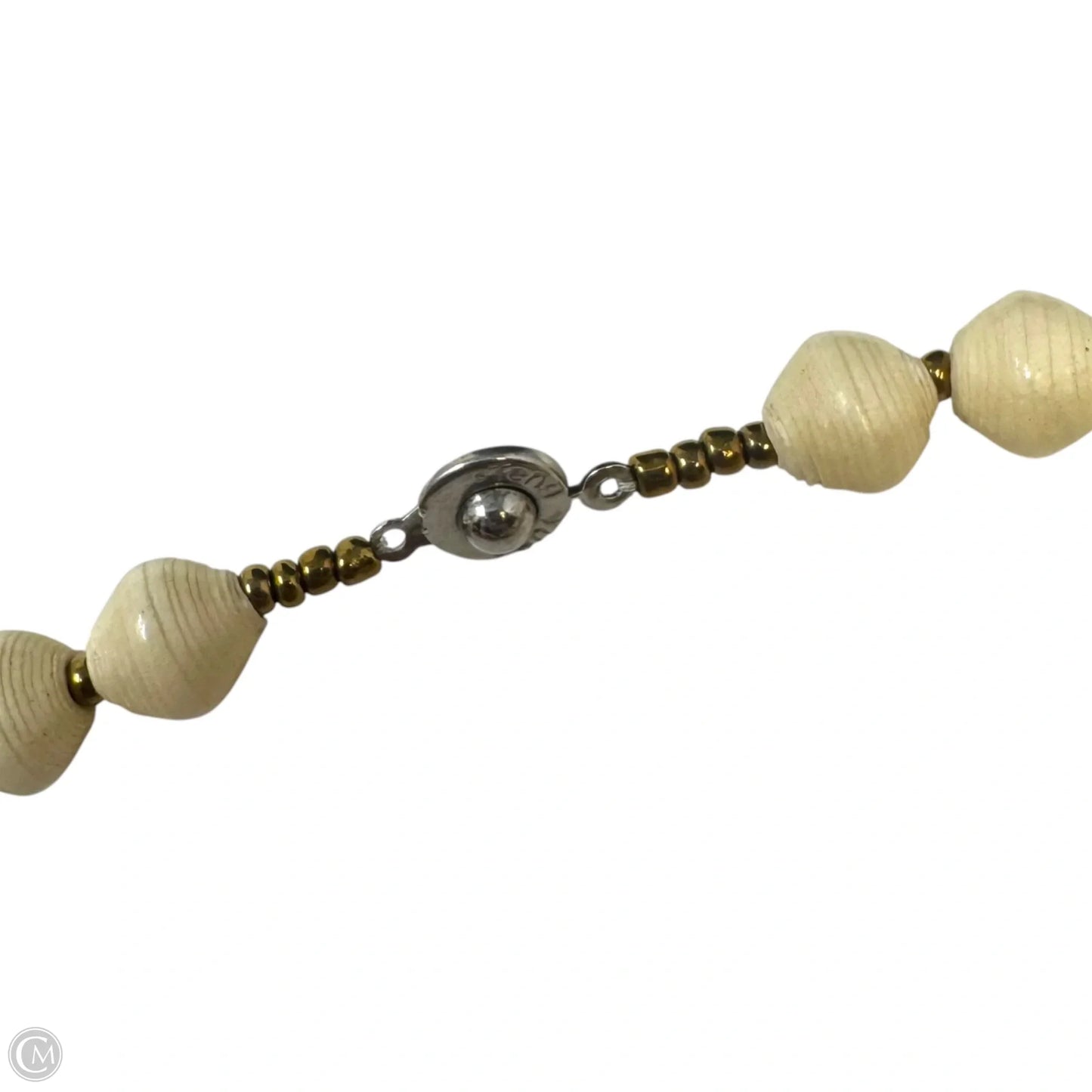 Cream Bead Layered Statement Necklace