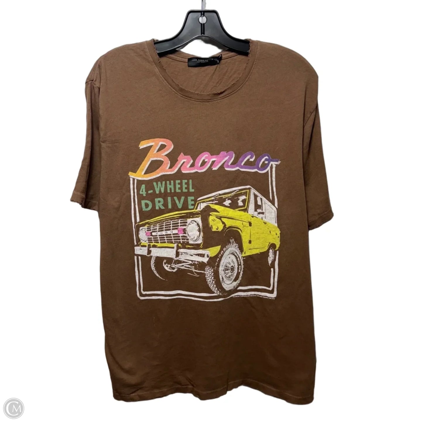Ford Bronco Graphic Top Short Sleeve By Junk Food In Brown, Size: Xl