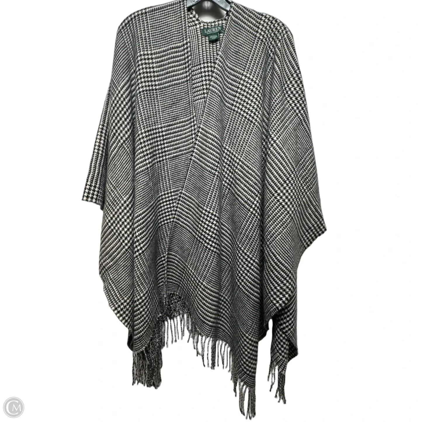Shawl By Lauren By Ralph Lauren In Plaid Pattern, Size: Osfm
