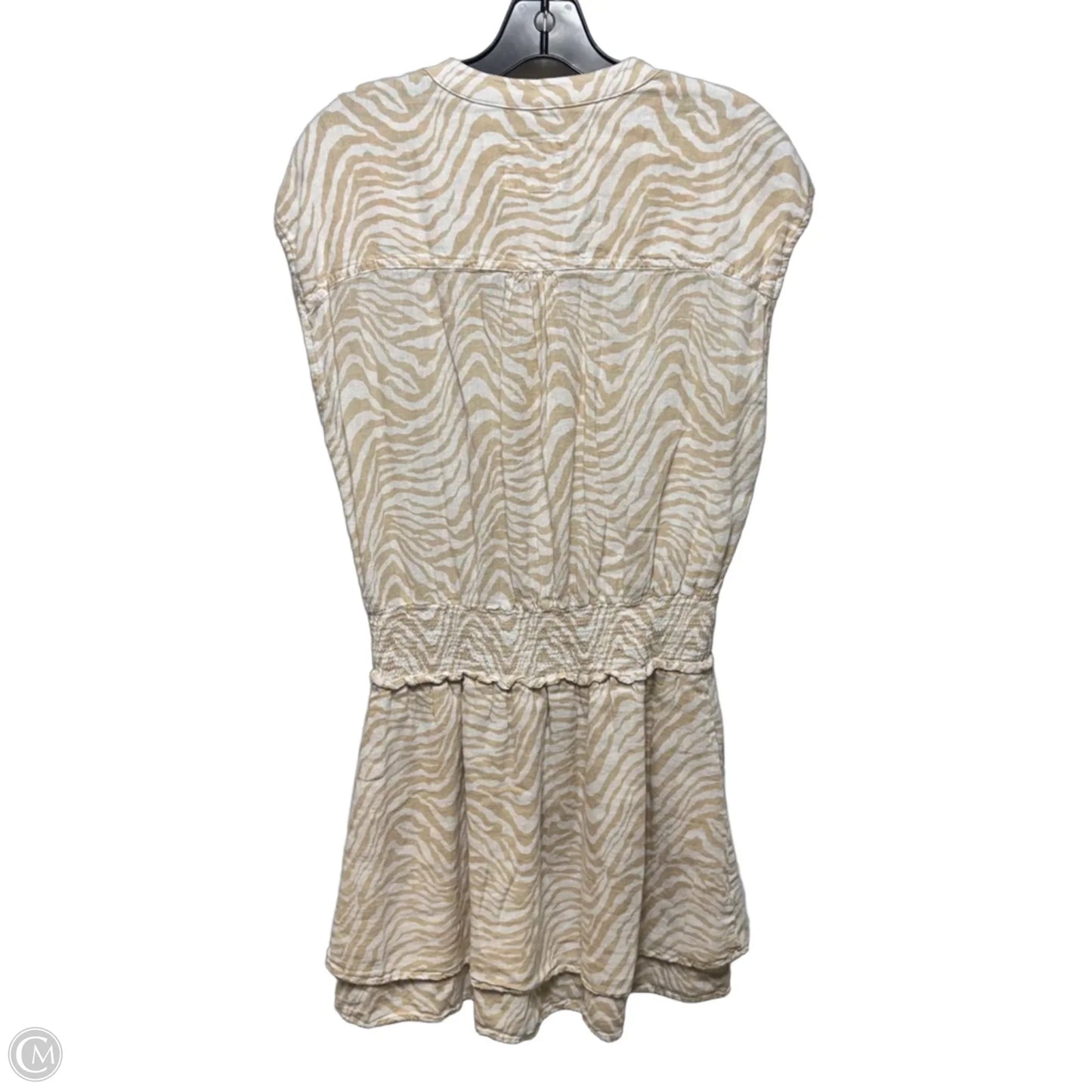 Angelina Linen Blend Dress Casual Short By Rails In Animal Print, Size: M