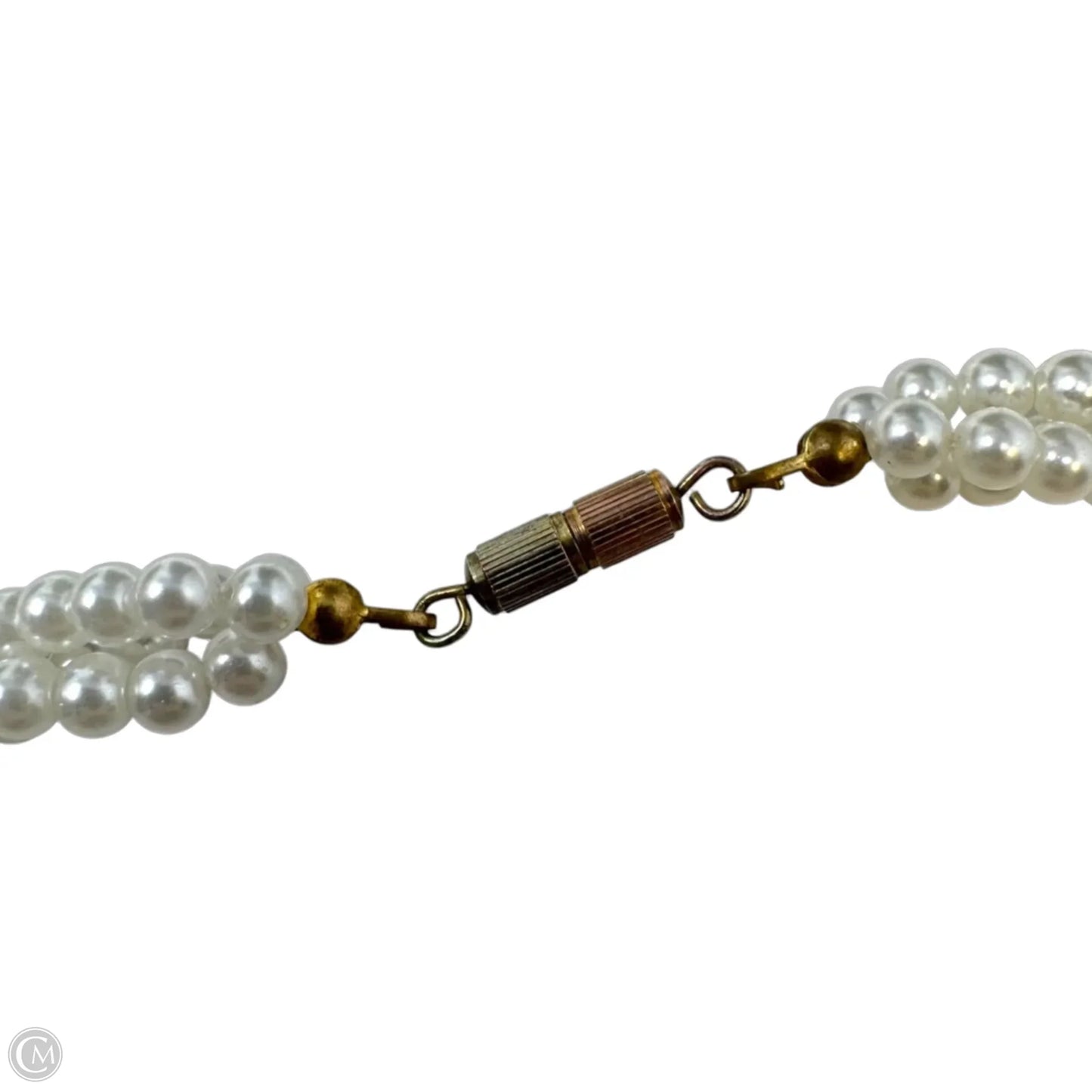 Twisted Faux Pearl Collar Necklace