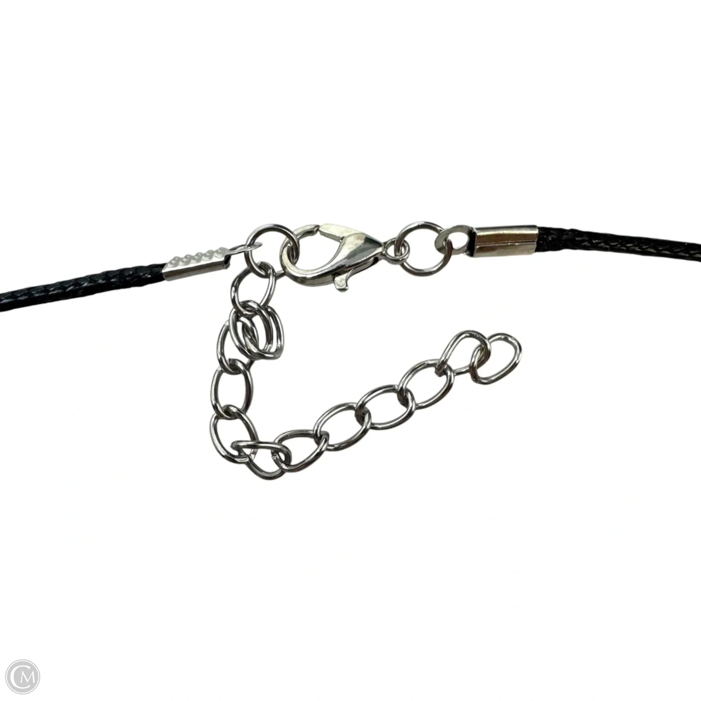 Red Stone Pendant on Braided Cord Necklace
