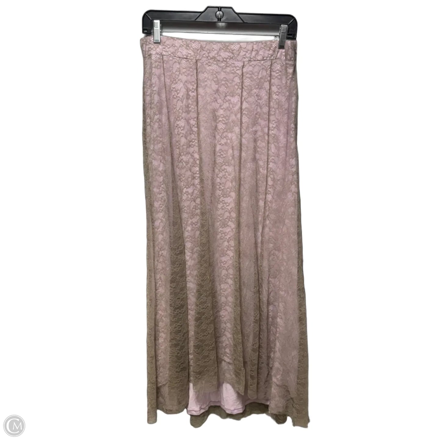 Lace Skirt Maxi By Free People In Purple & Tan, Size: L