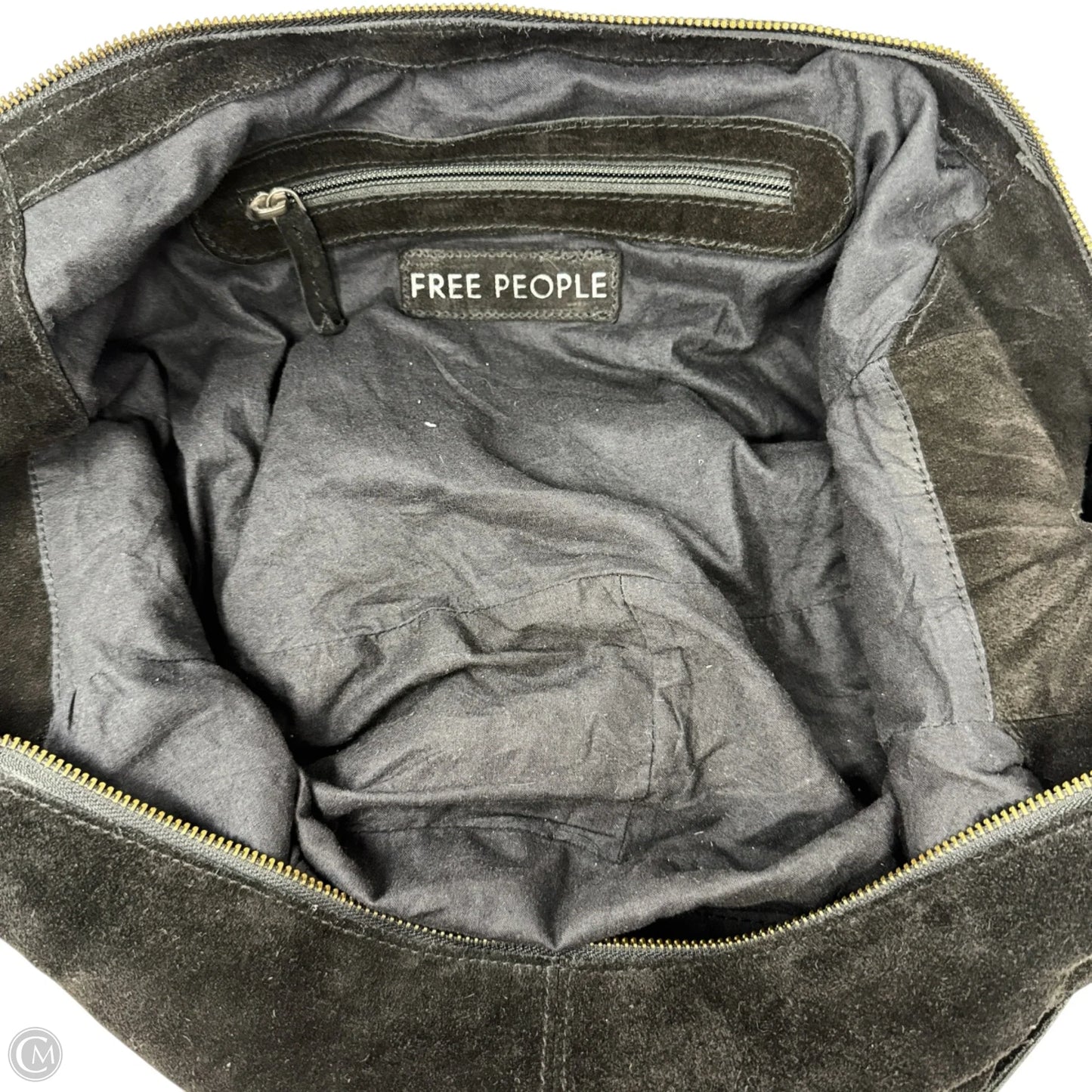 Handbag Leather By Free People, Size: Medium