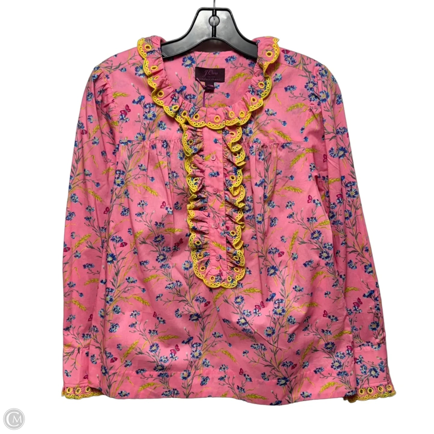 Top Long Sleeve By J. Crew In Floral Print, Size: Xs