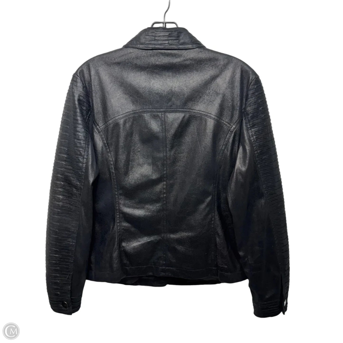 Jacket Shirt By Toni Morgan In Black, Size: M