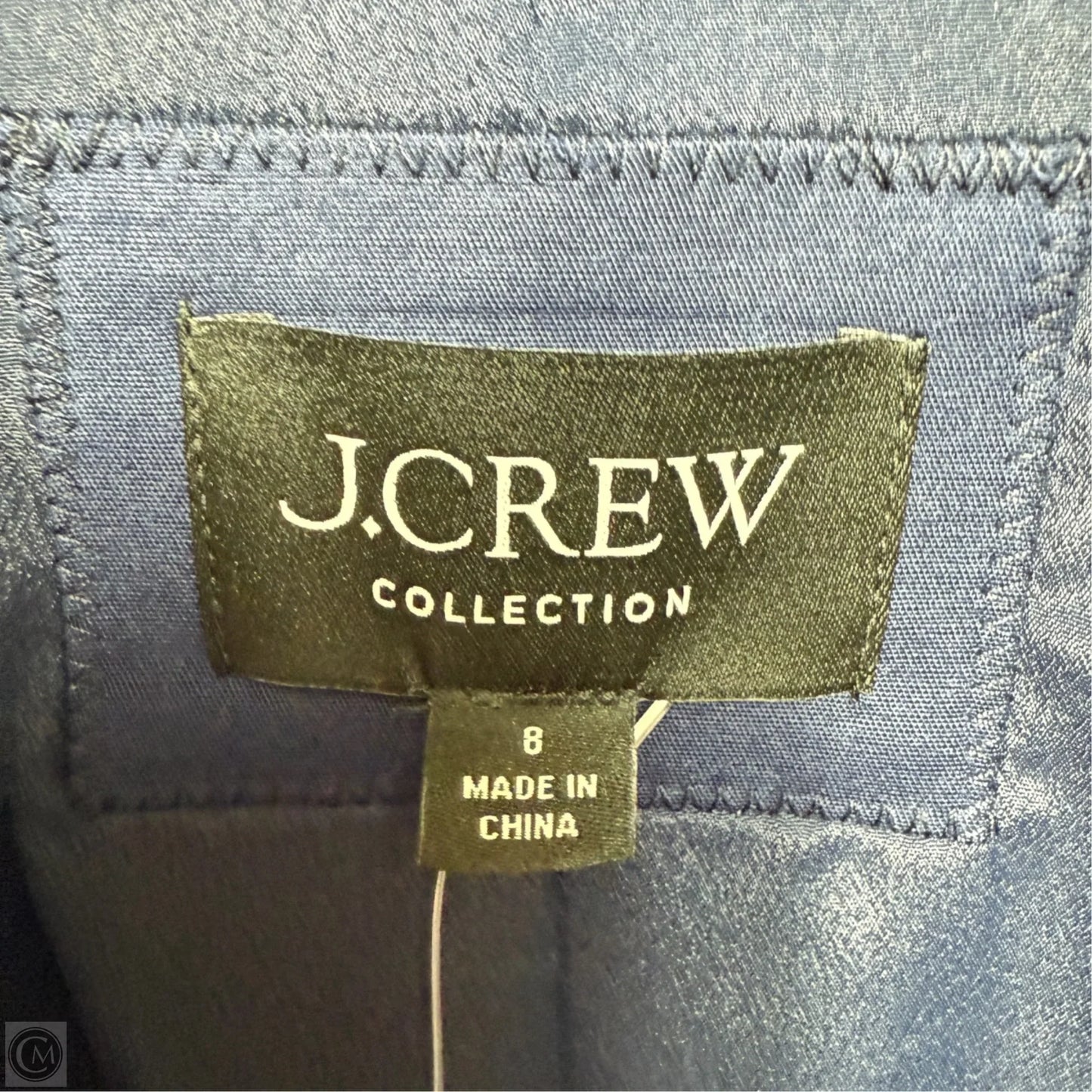 Collection Cropped Blazer By J. Crew In Blue, Size: 8