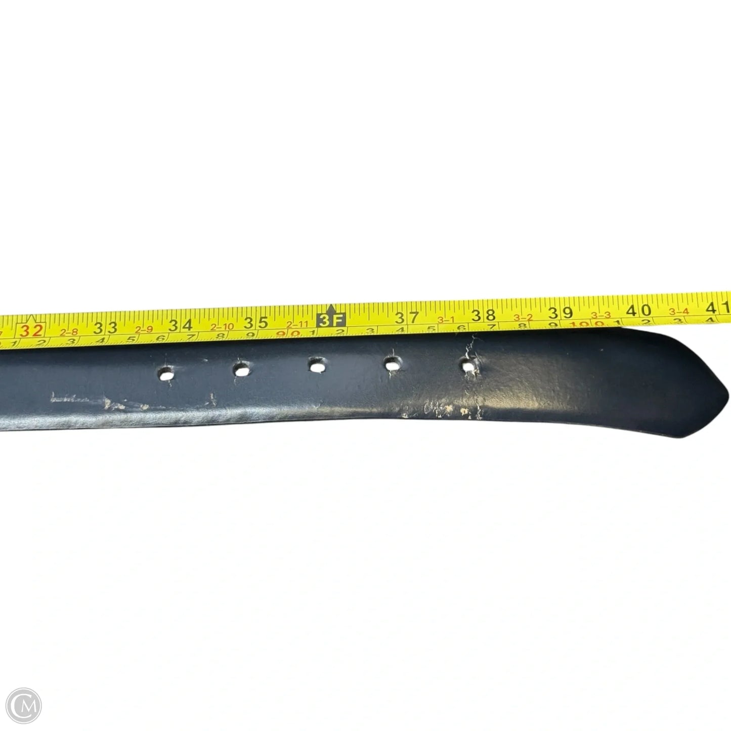 Career Classic Leather Lined Belt In Navy By Clothes Mentor