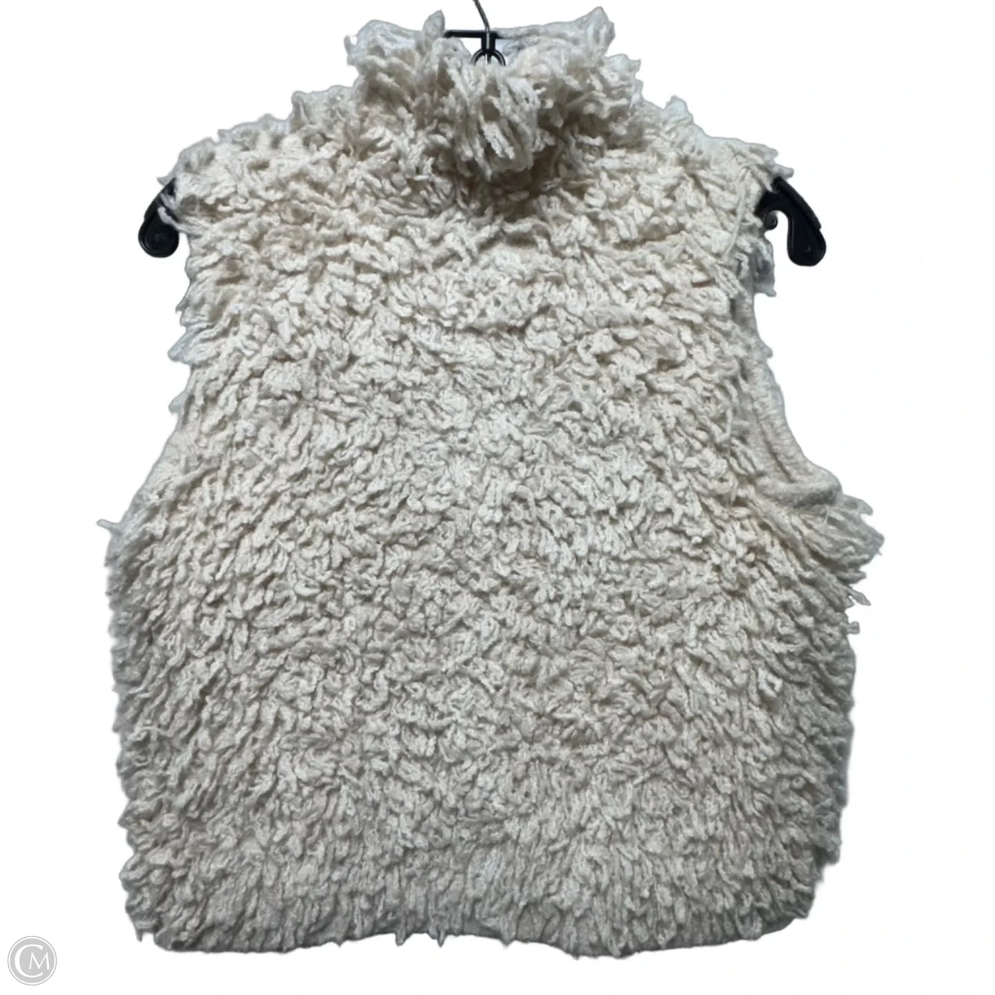Vest Faux Fur & Sherpa By Woolrich In Cream, Size: S