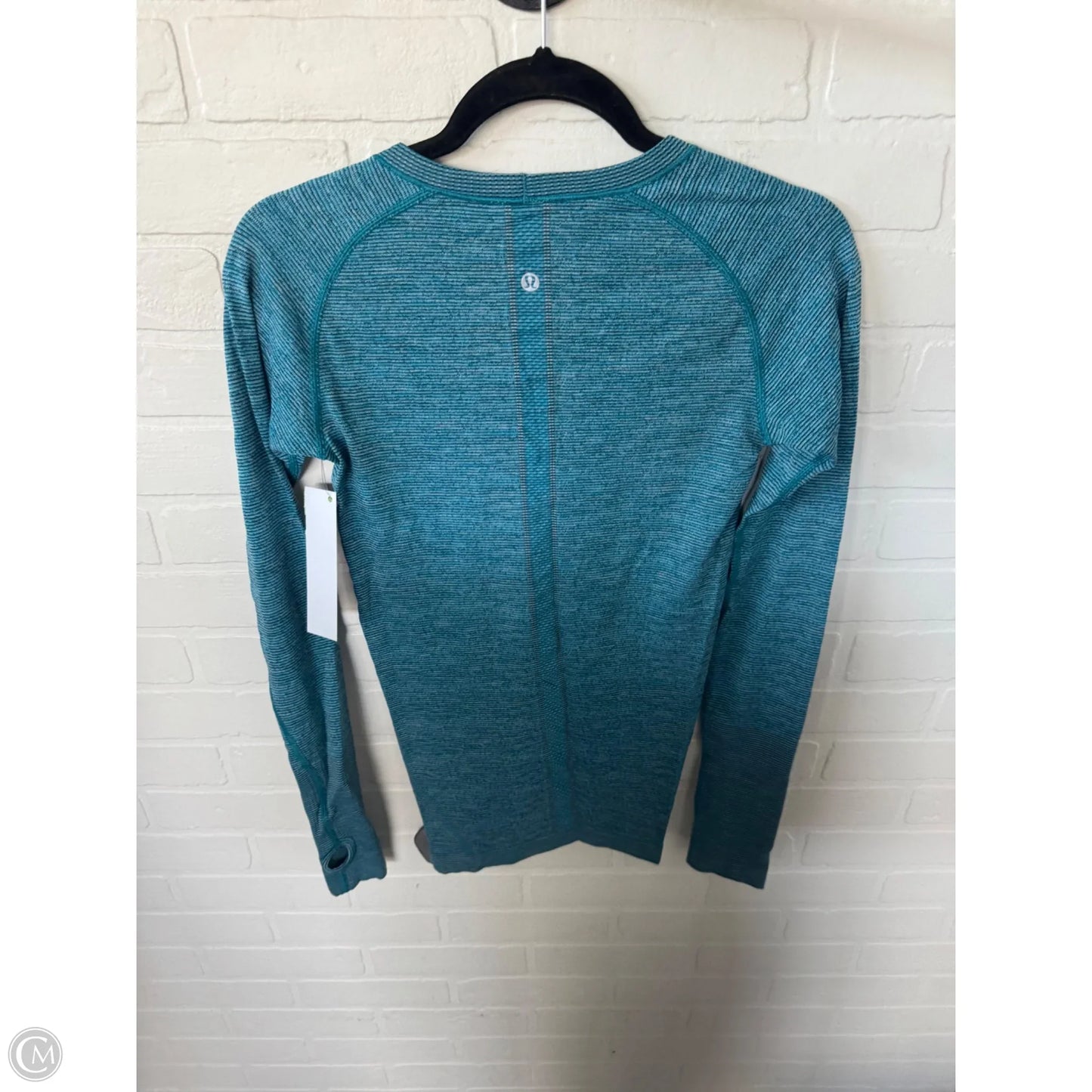 Athletic Top Long Sleeve Crewneck By Lululemon In Blue, Size: S