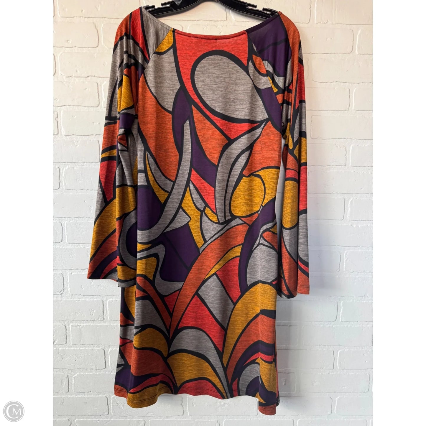 Dress Work By Msk In Orange & Purple, Size: L