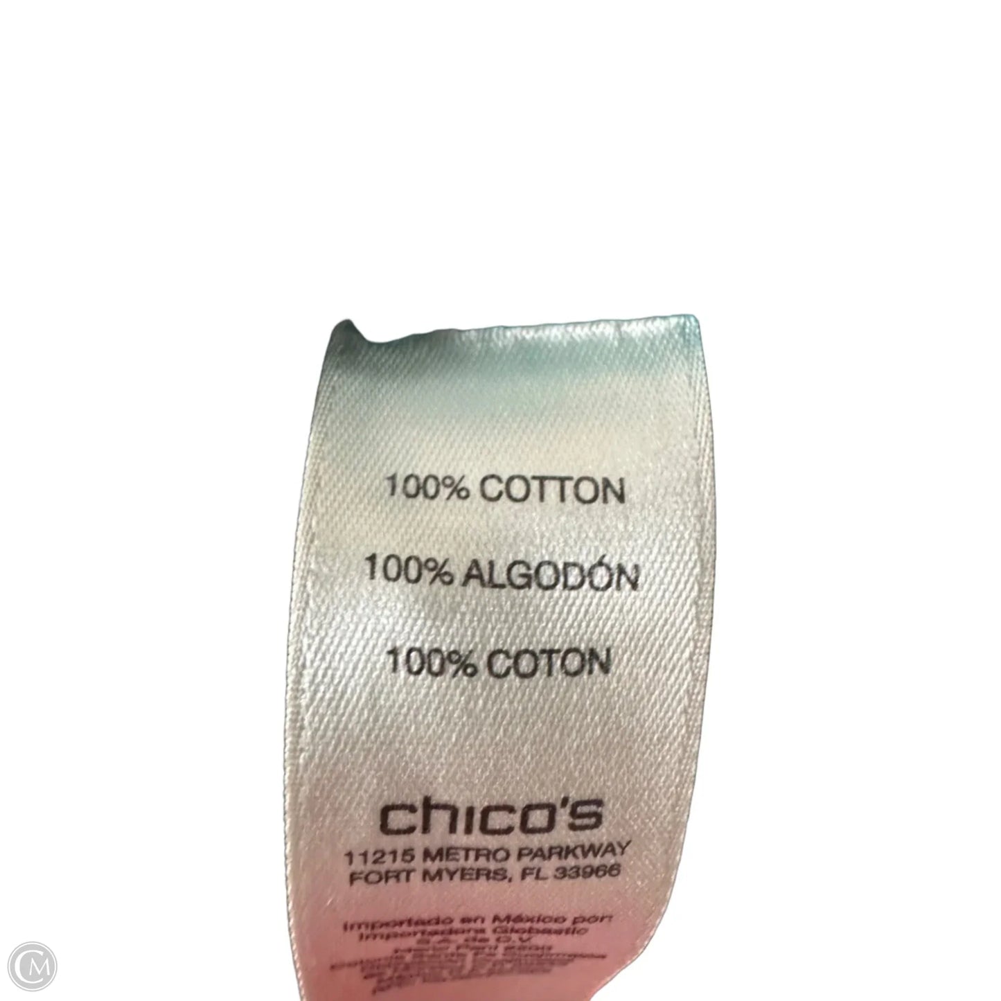 Top Sleeveless Basic By Chicos In Blue, Size: M
