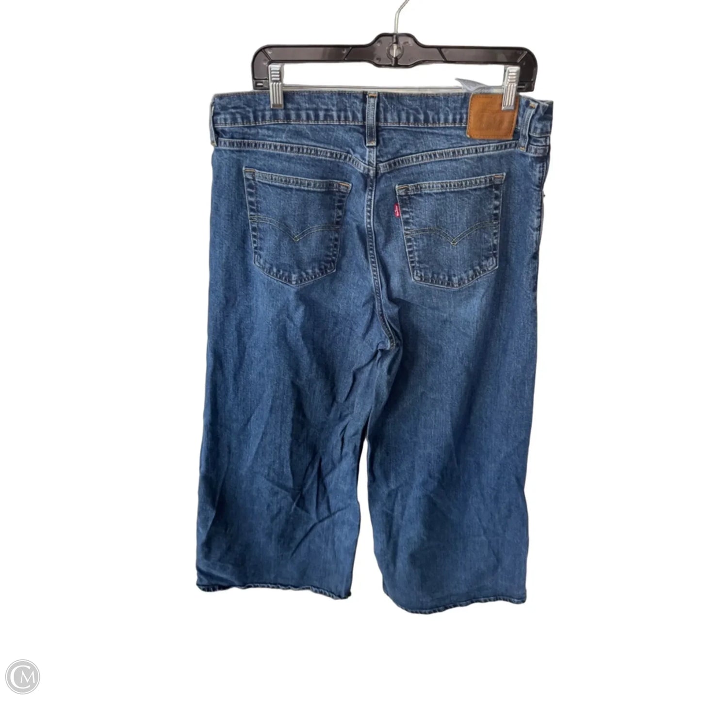 Jeans Wide Leg By Levis In Blue Denim, Size: 16